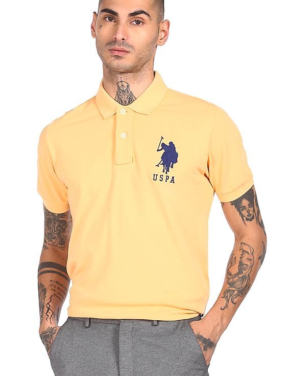 Buy U.S. Polo Assn. Men Light Orange 