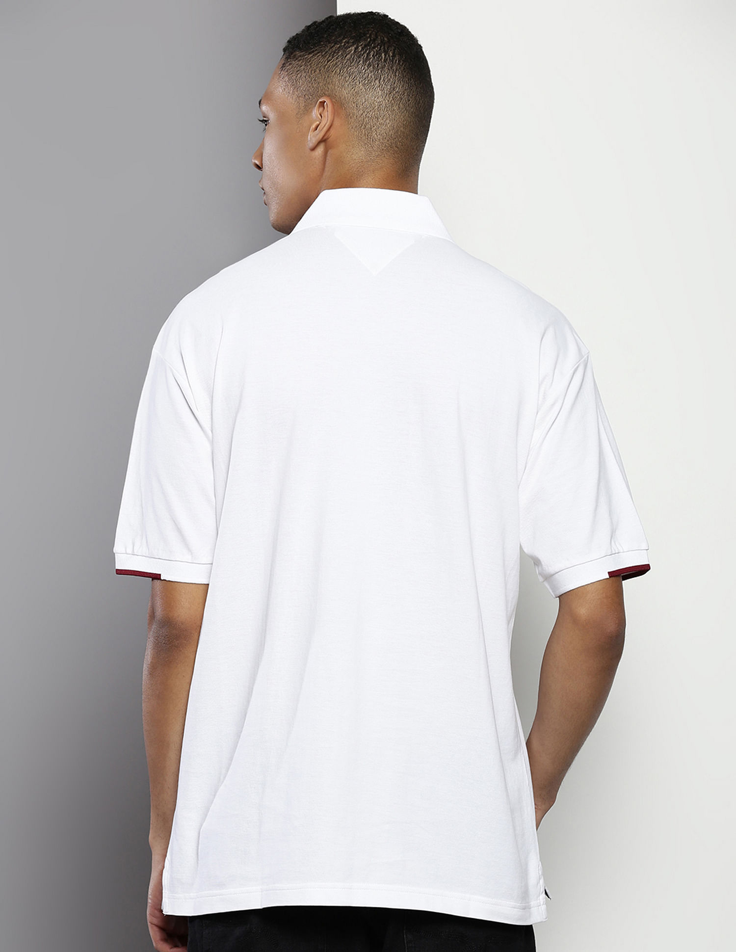 Buy Tommy Hilfiger Embroidered Logo Archive Polo Shirt