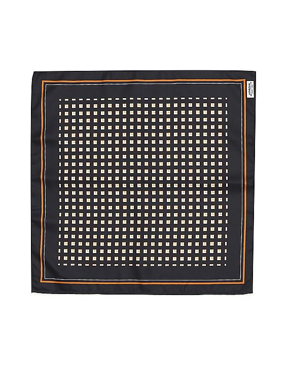 Arrow Geometric Print Woven Pocket Square