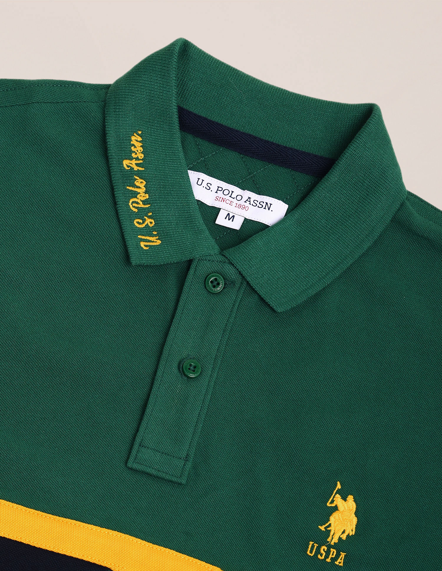 U.S. Polo Assn. Colour Block Slim Polo Shirt