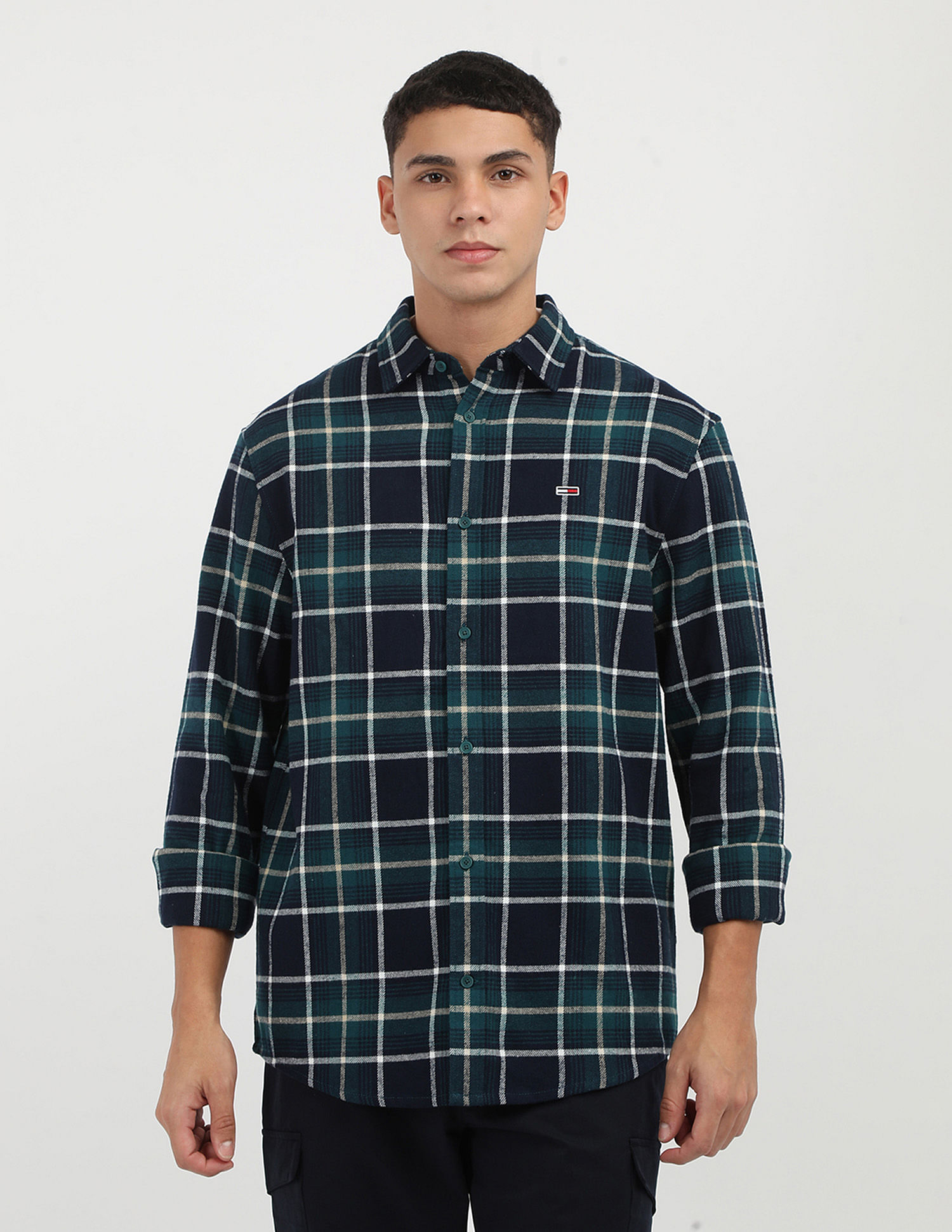 Tommy Hilfiger Tartan Check Flannel Cotton Shirt