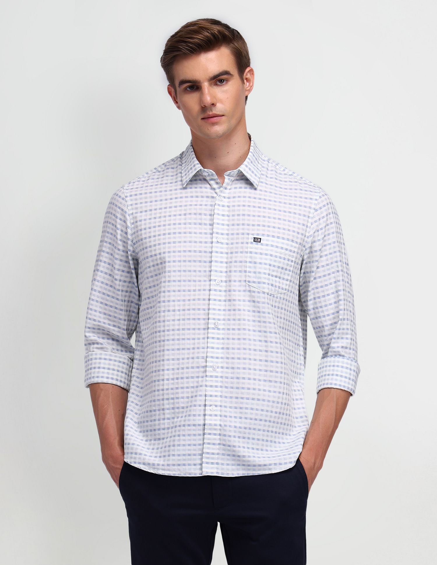 Arrow Sport Liberty Classic Fit Micro Checked Shirt