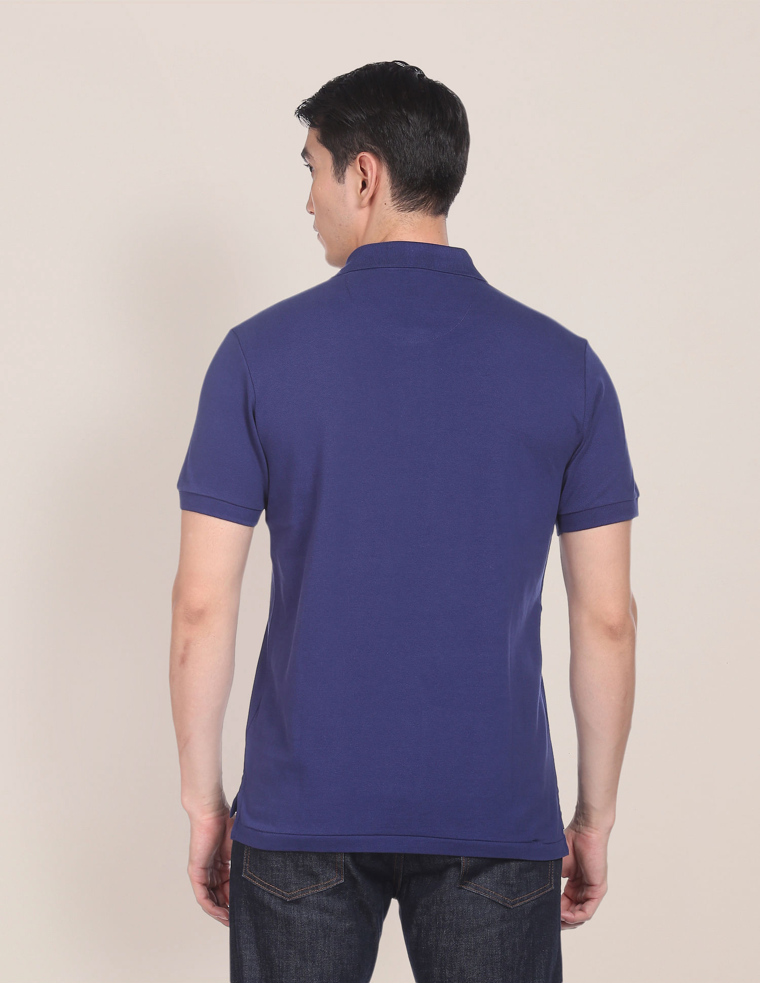 U.S. Polo Assn. Logo Embroidered Colour Block Polo Shirt