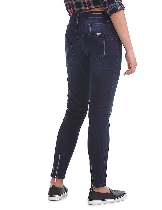 Flying Machine Women Super Skinny Fit Washed Jeans