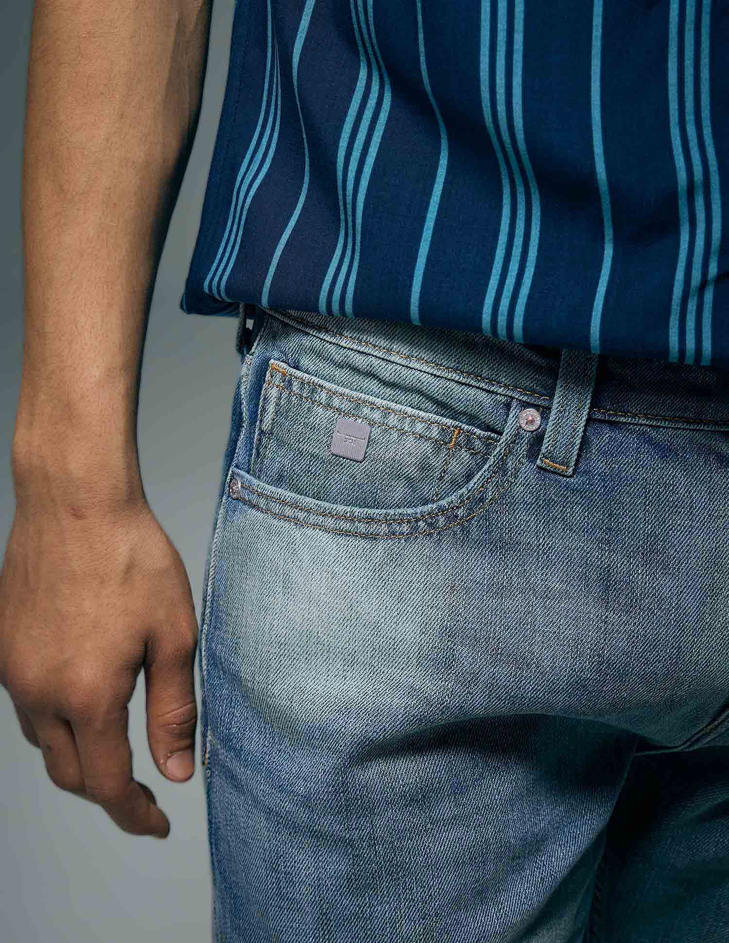 Flying Machine F-Jango Straight Fit Stone Washed Jeans