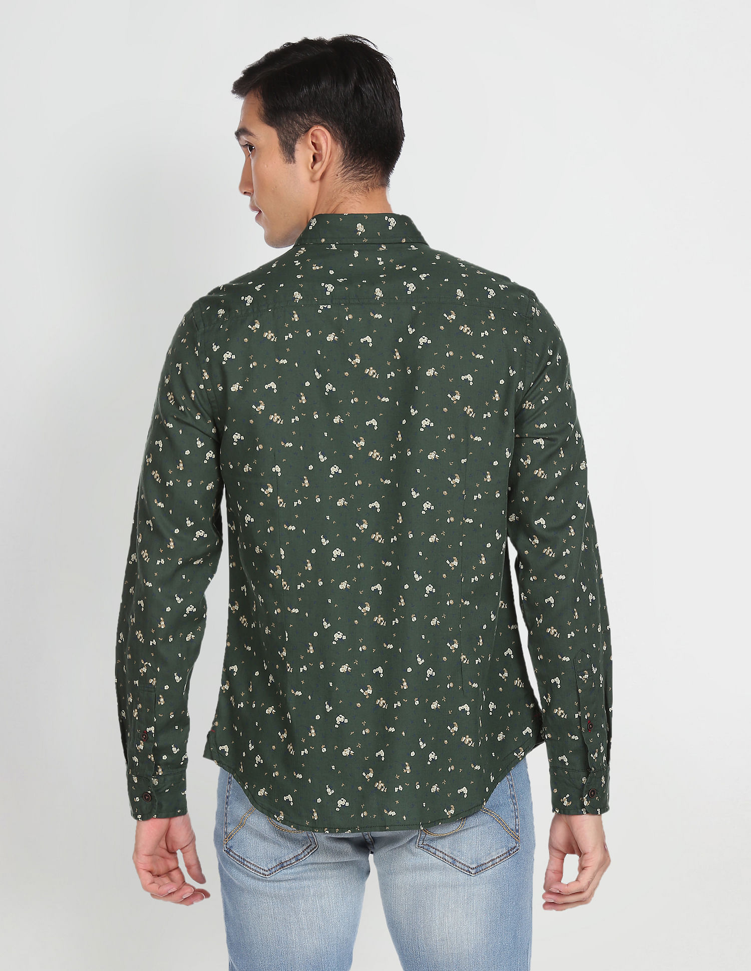 U.S. Polo Assn. Denim Co. Pure Cotton Printed Casual Shirt