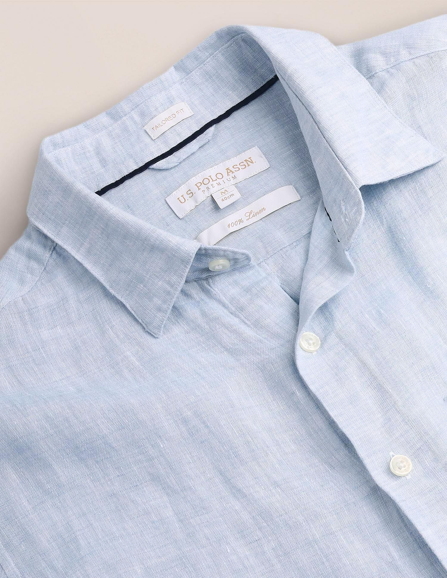 U.S. Polo Assn. Tailored Fit Linen Shirt