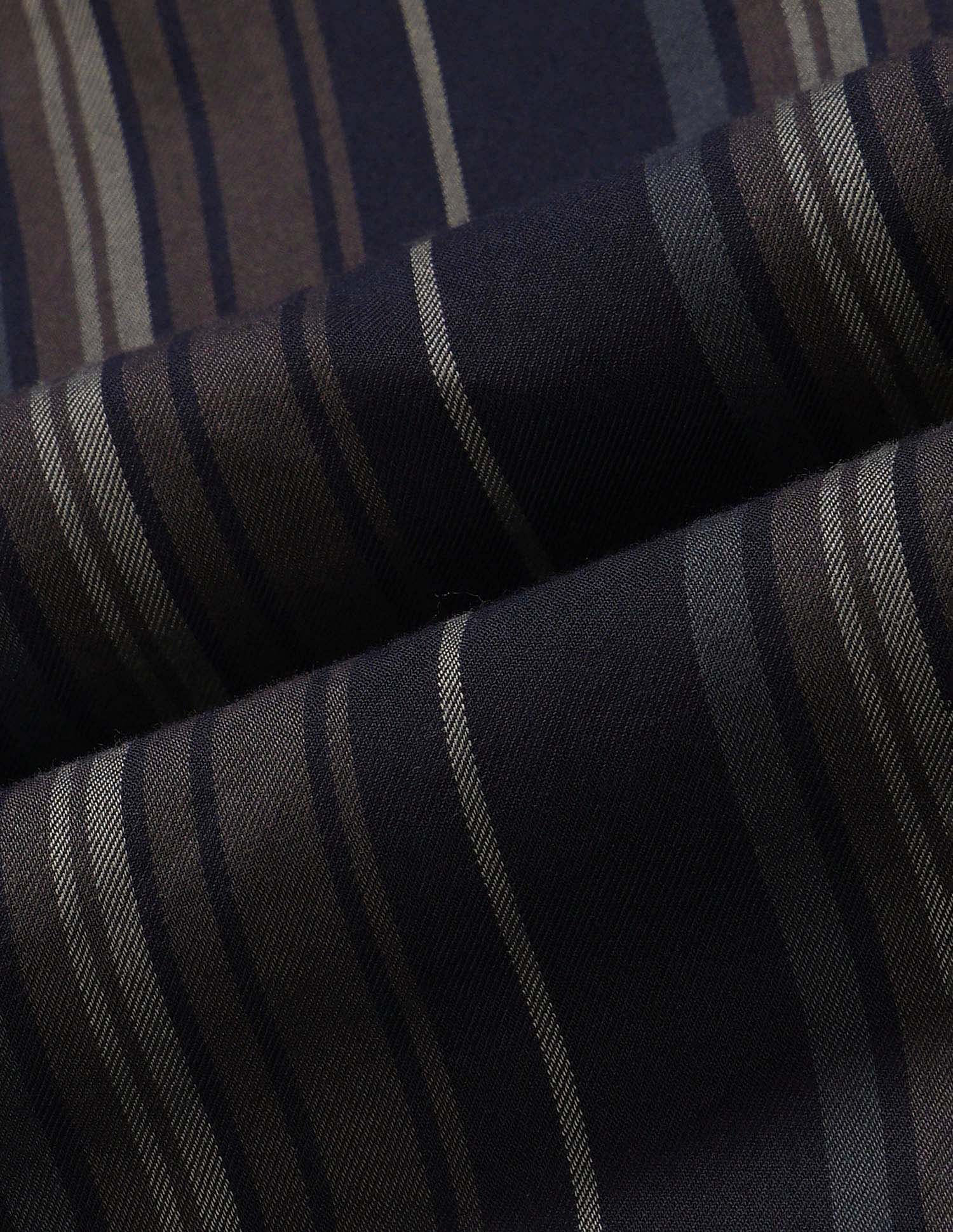 Arrow Sport Manhattan Slim Fit Vertical Striped Shirt