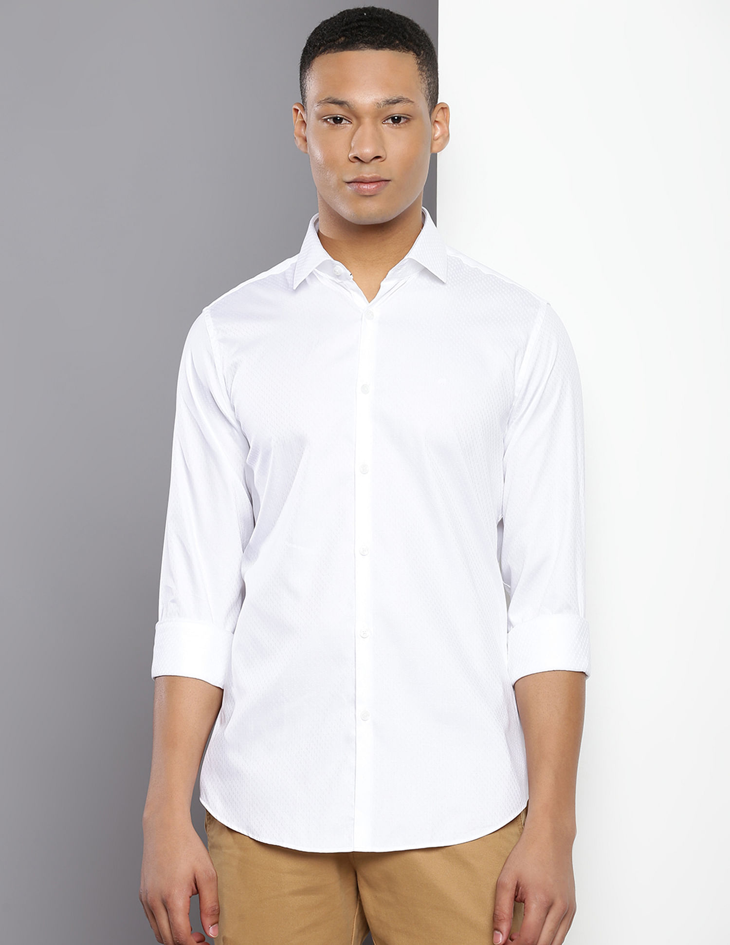 Calvin Klein Paisley Dobby Slim Fit Shirt