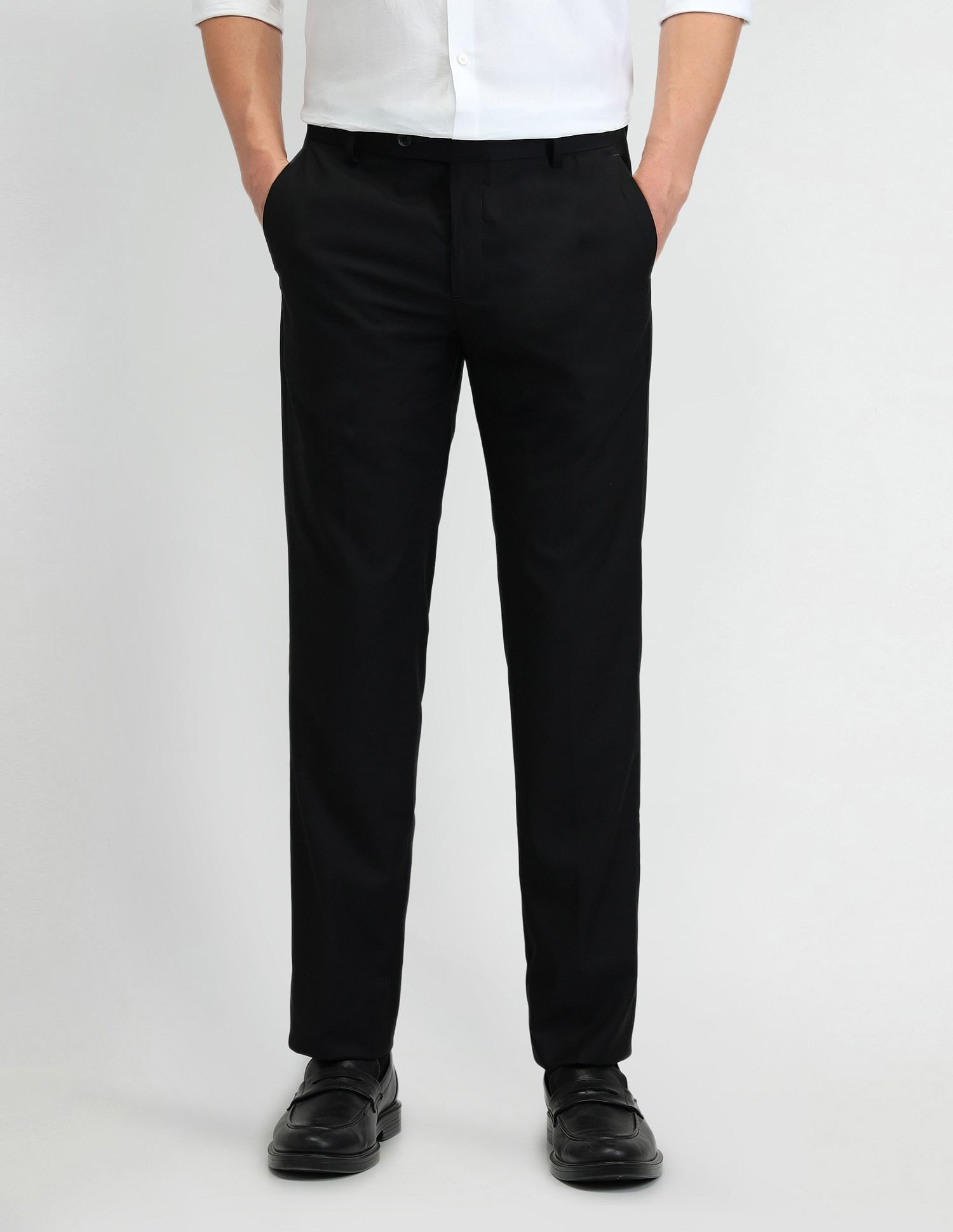 Arrow Mid Rise Tapered Twill Trousers
