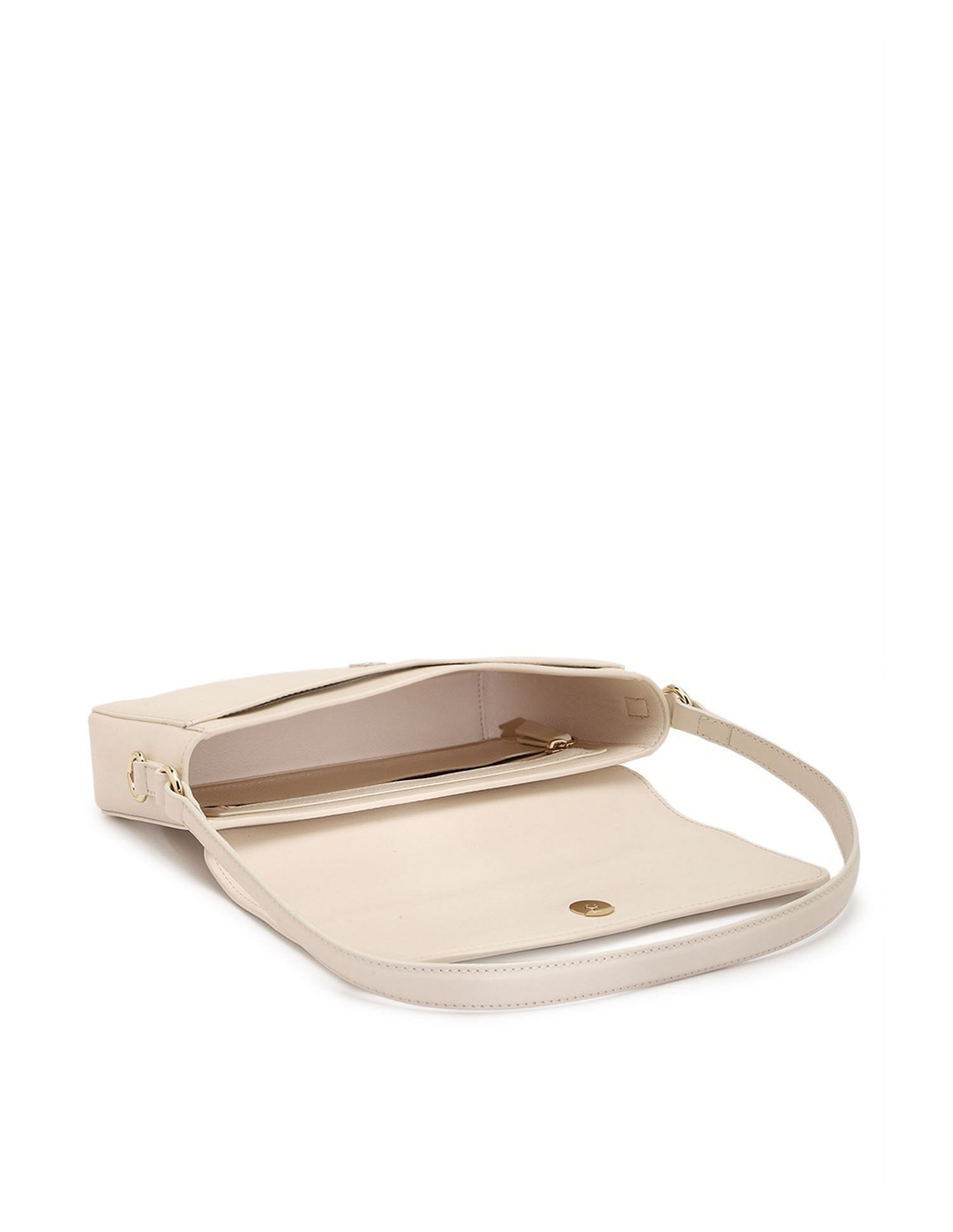Tommy Hilfiger Solid Beige PU Bag