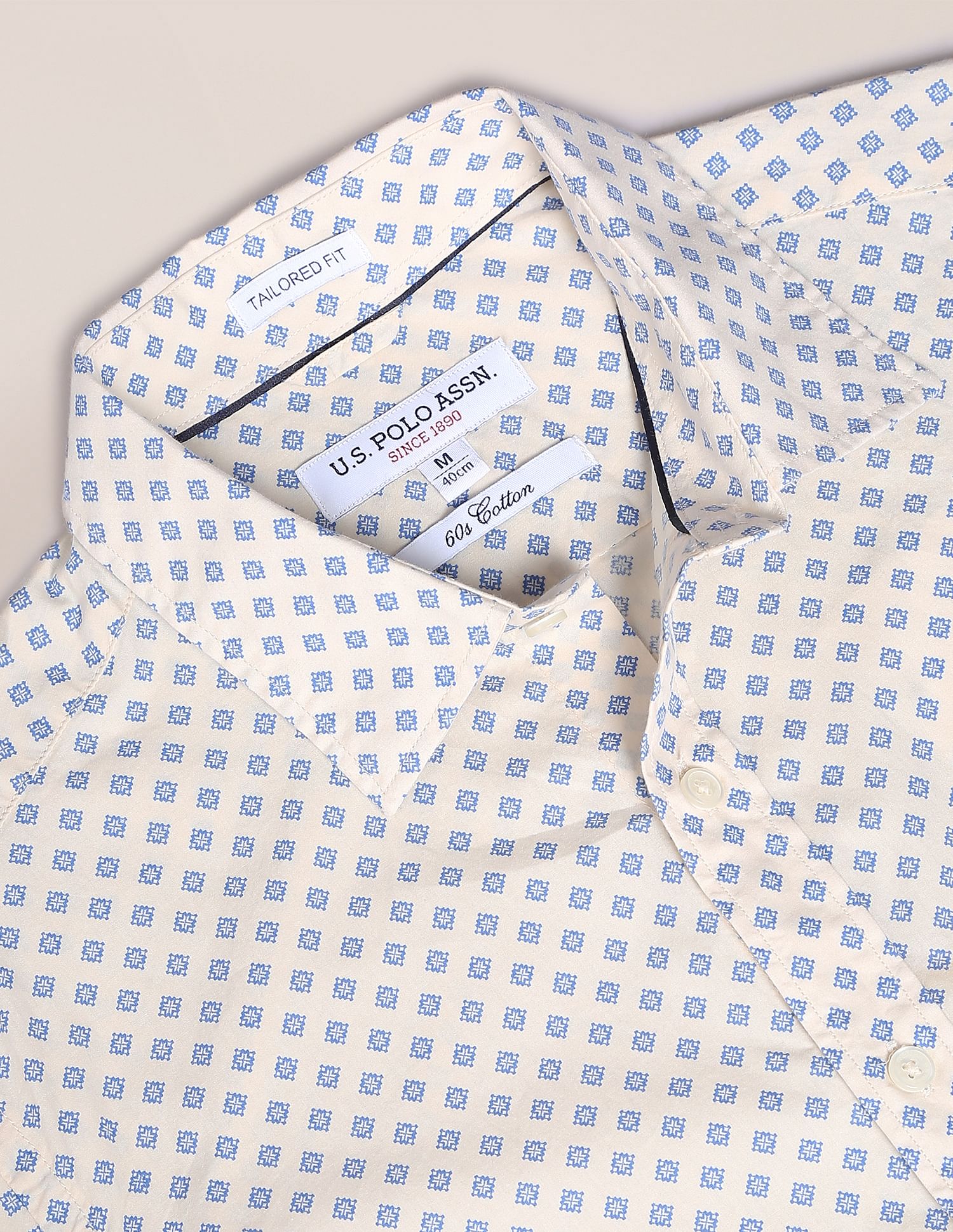 U.S. Polo Assn. Poplin Print Cotton Shirt