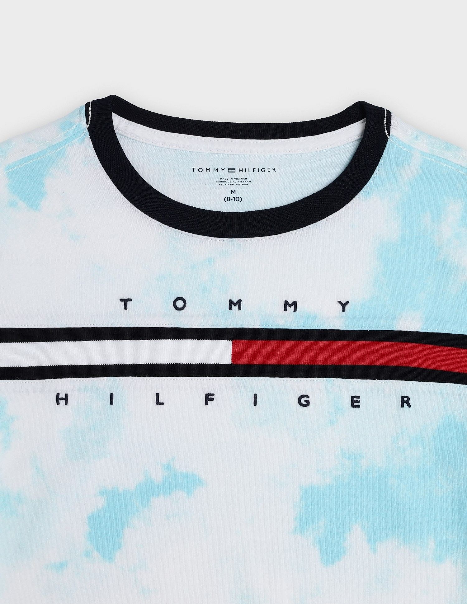 Tommy Hilfiger Kids Boys Tie & Dye Regular Fit Cotton T-Shirt