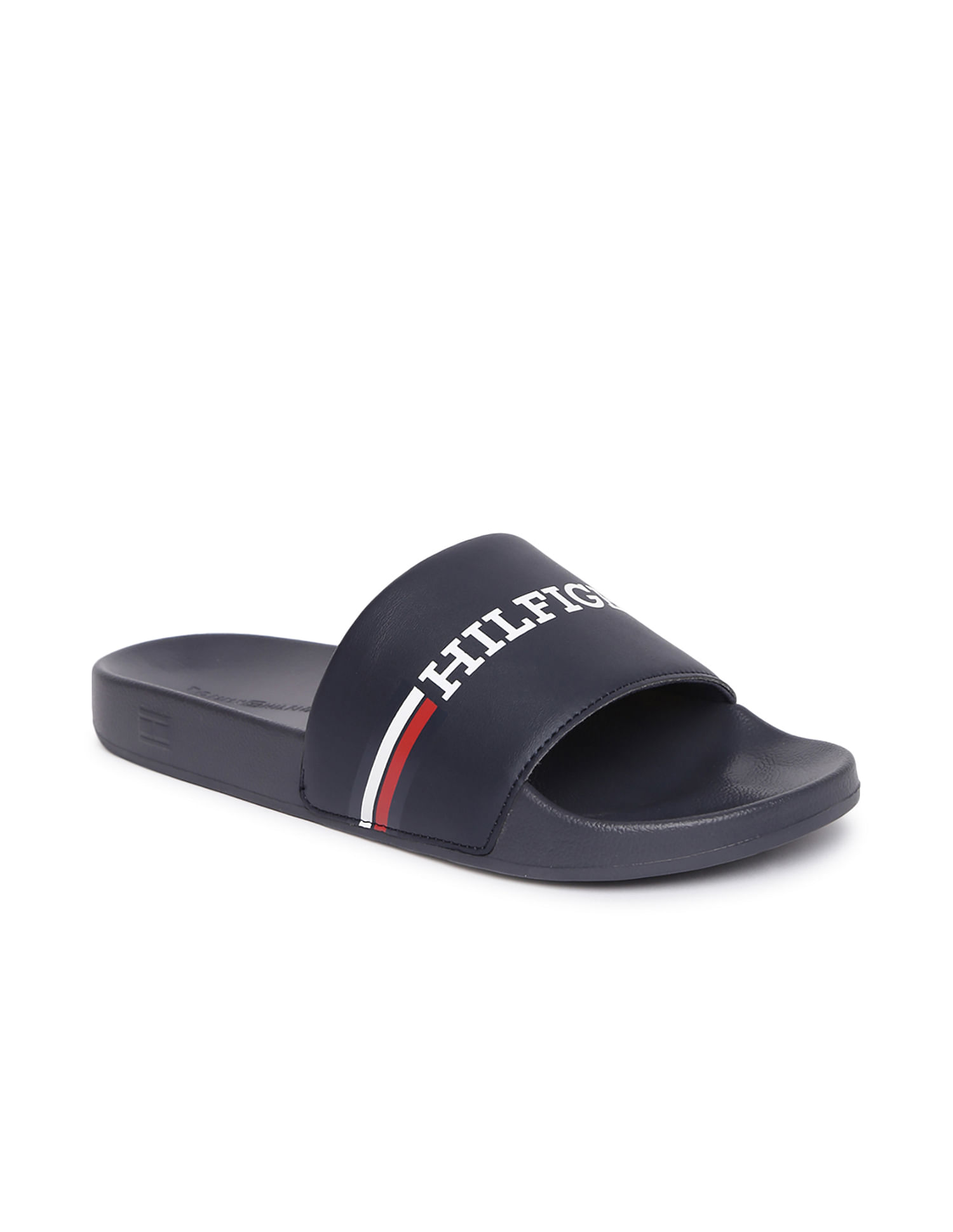 Buy Tommy Hilfiger Men Solid Corporate Pool Slides NNNOW