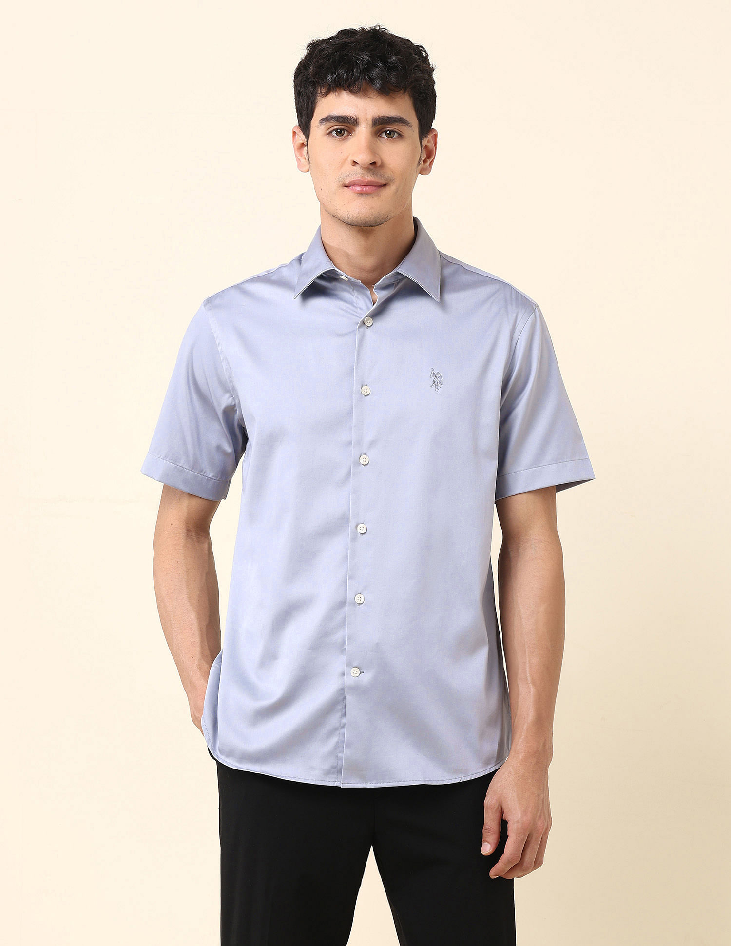 U.S. Polo Assn. Solid Tailored Fit Shirt