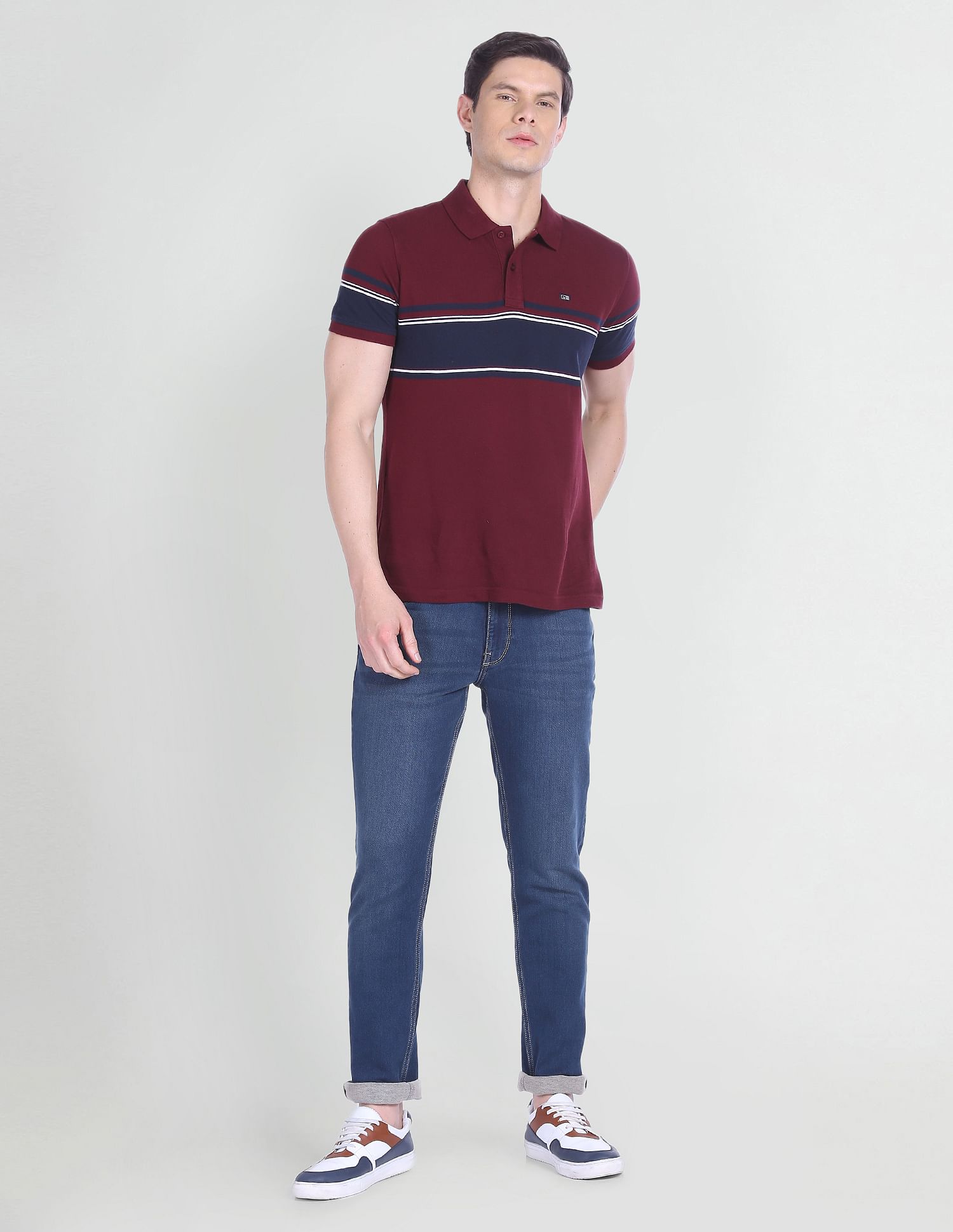 Arrow Sports Jameson Slim Fit Stone Wash Jeans