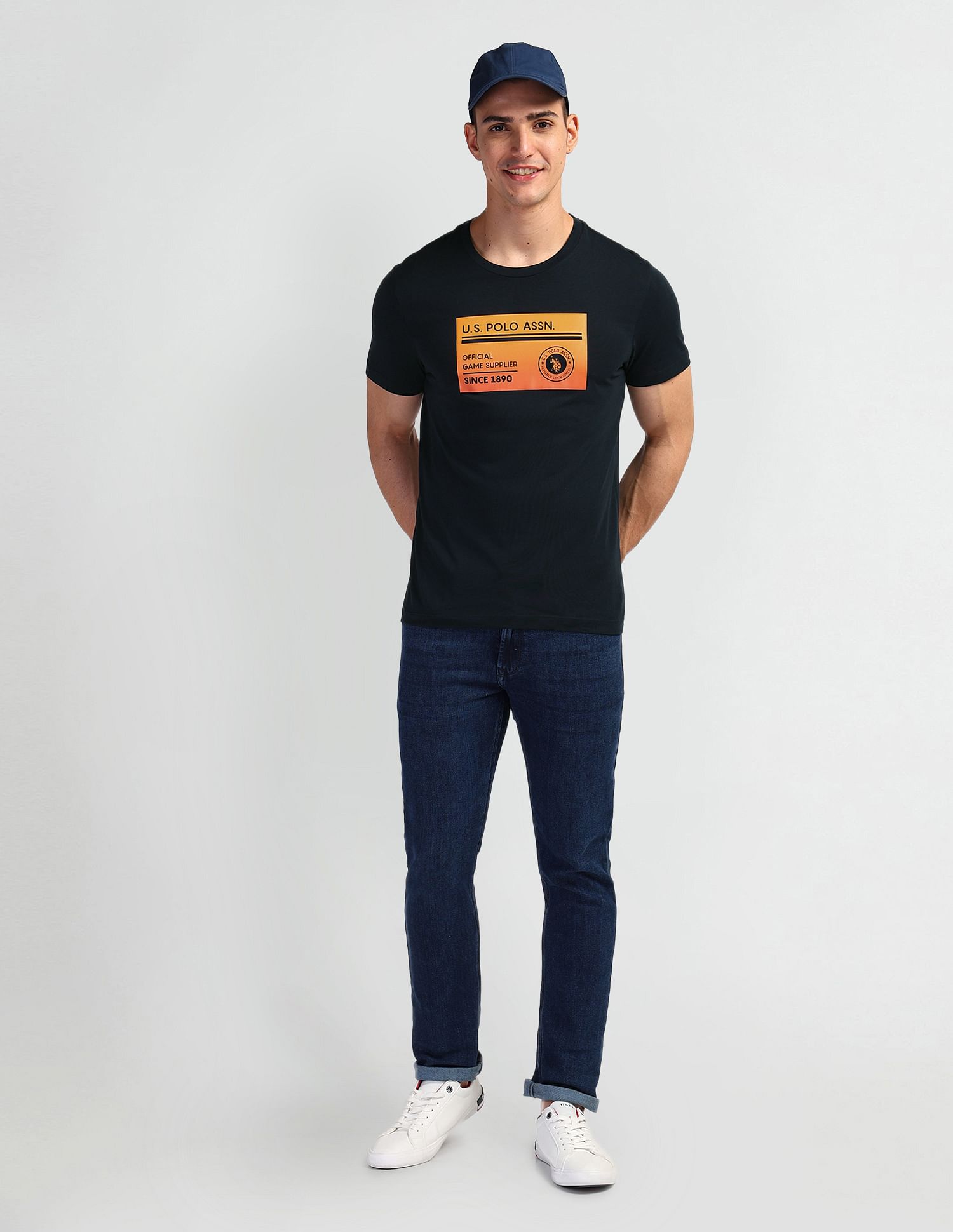 U.S. Polo Assn. Denim Co. Brand Print Muscle Fit T-Shirt
