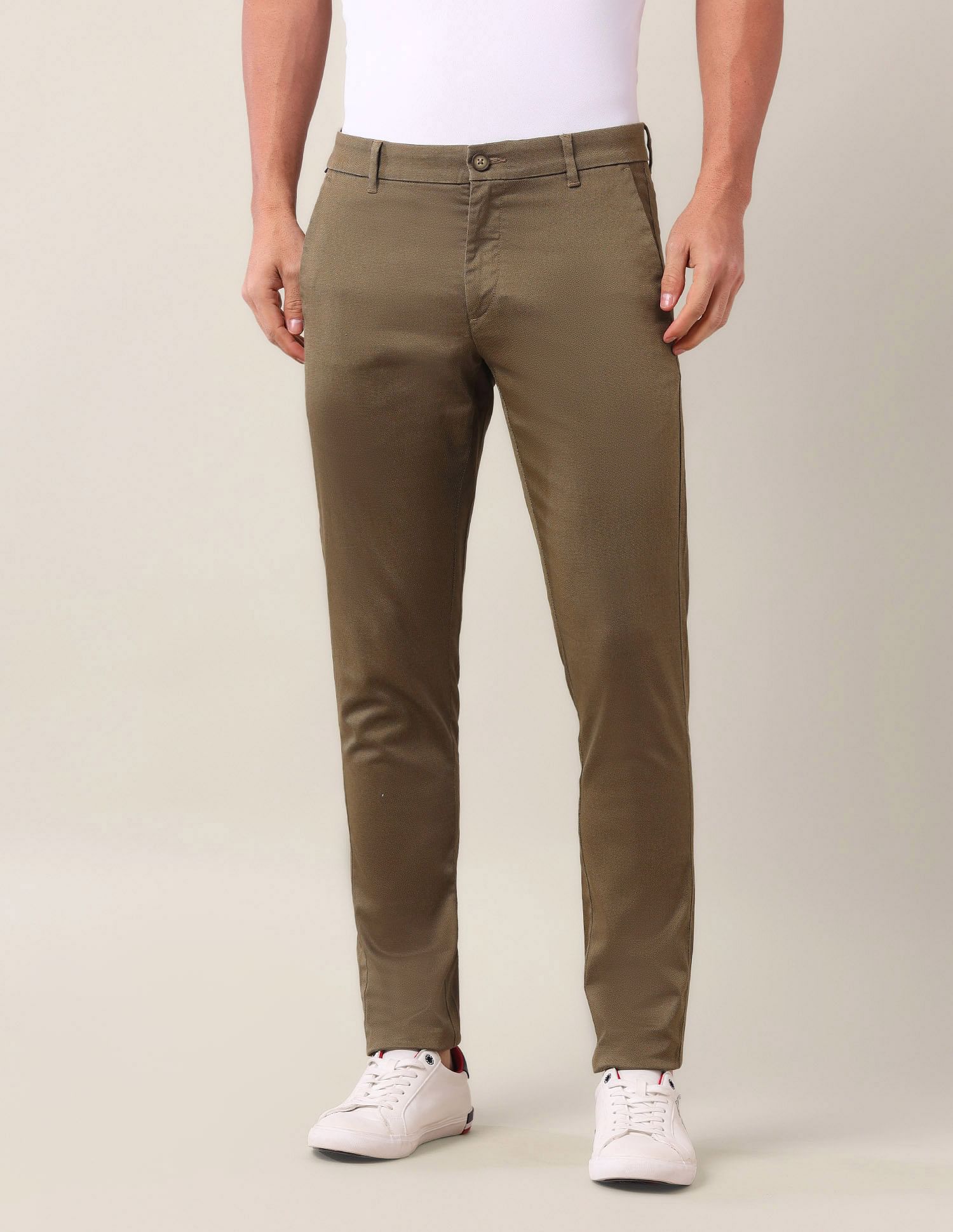 U.S. Polo Assn. Austin Slim Fit Mid Rise Trousers