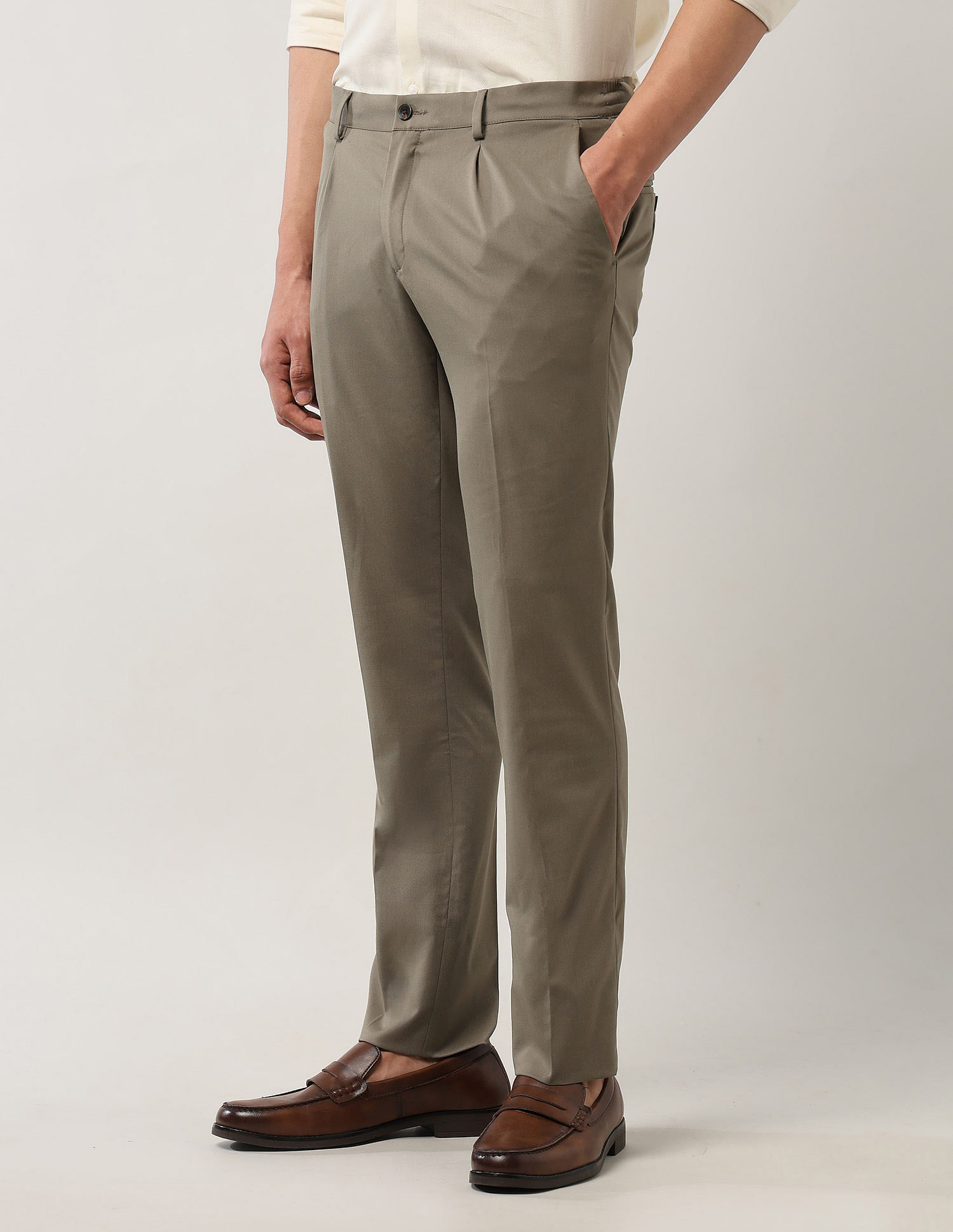 Arrow Regular Fit Twill Trousers