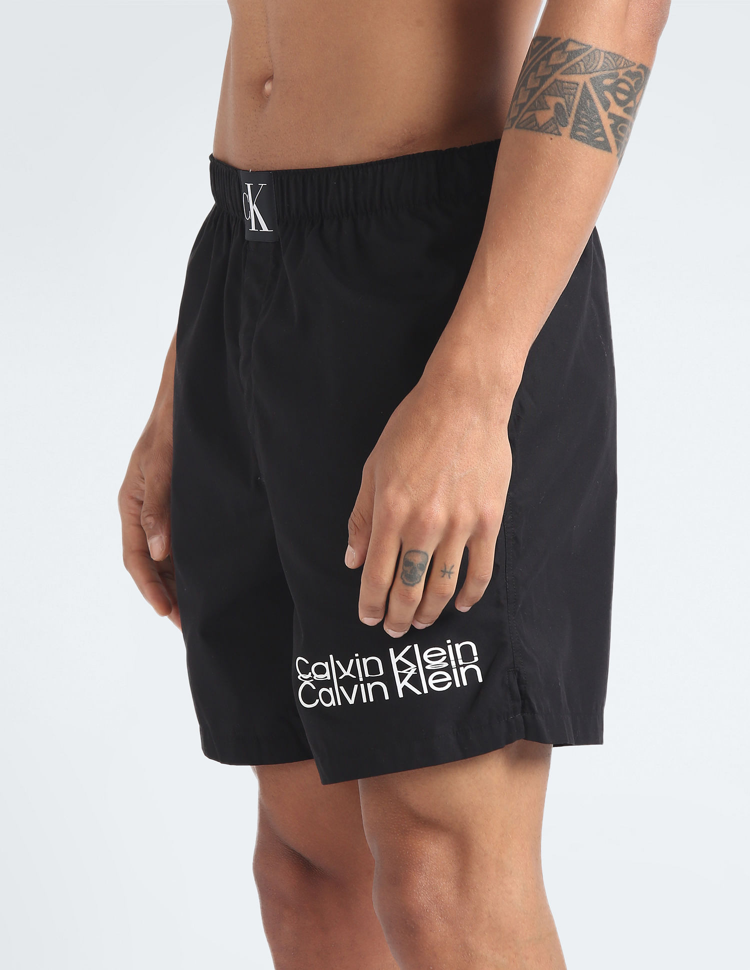Calvin Klein Underwear Mirror Logo Solid Boxers
