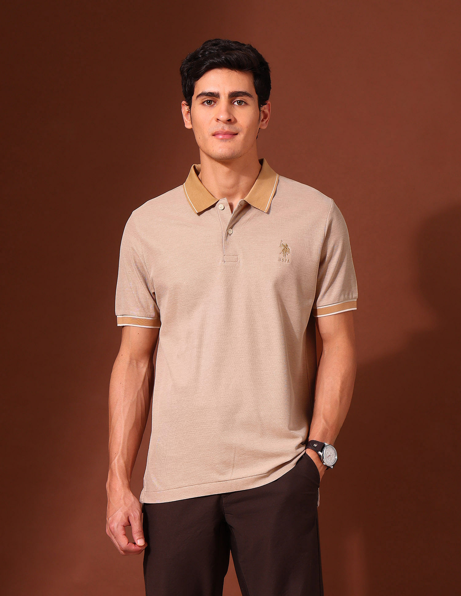 U.S. Polo Assn. Solid Working Holiday Polo Shirt