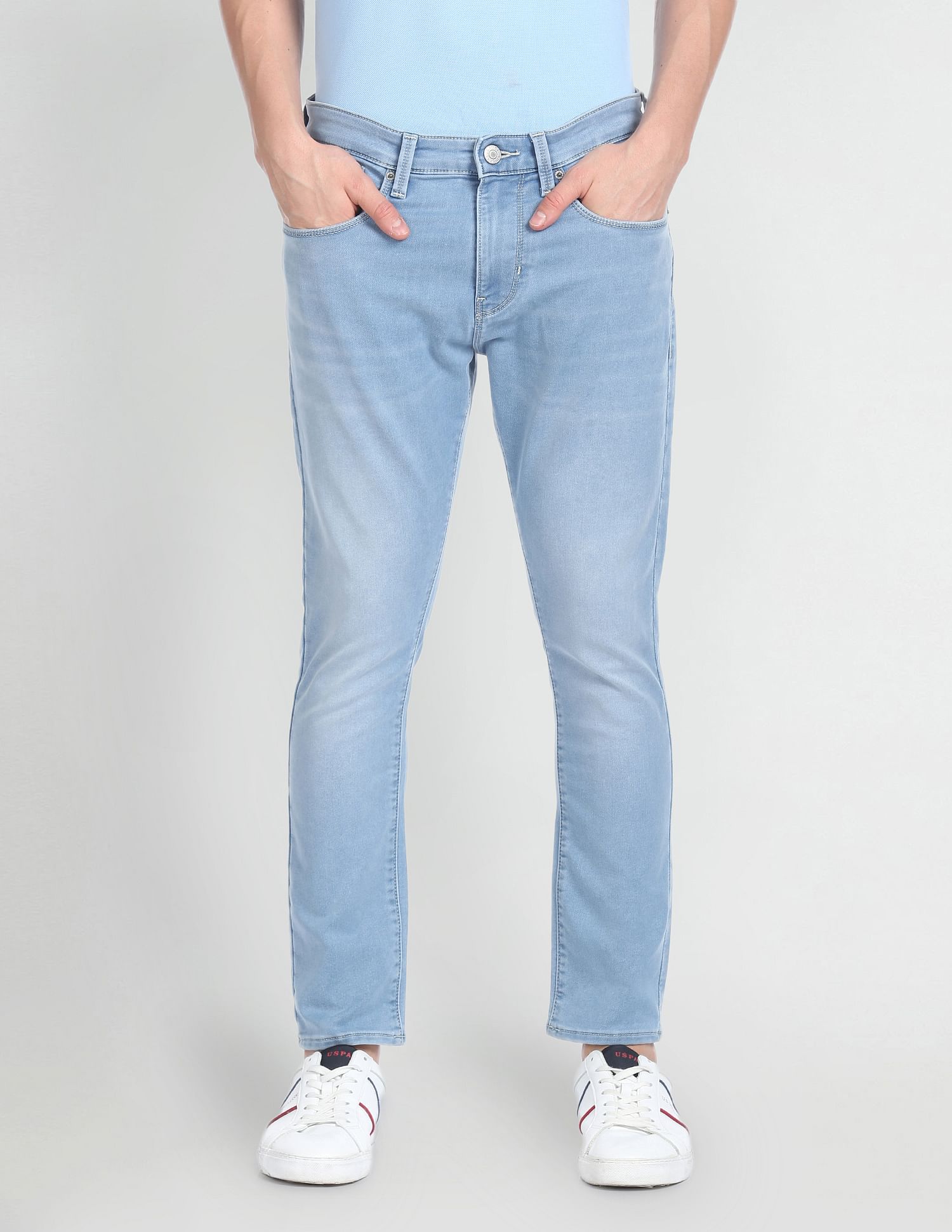 U.S. Polo Assn. Denim Co. Henry Cropped Fit Blue Jeans