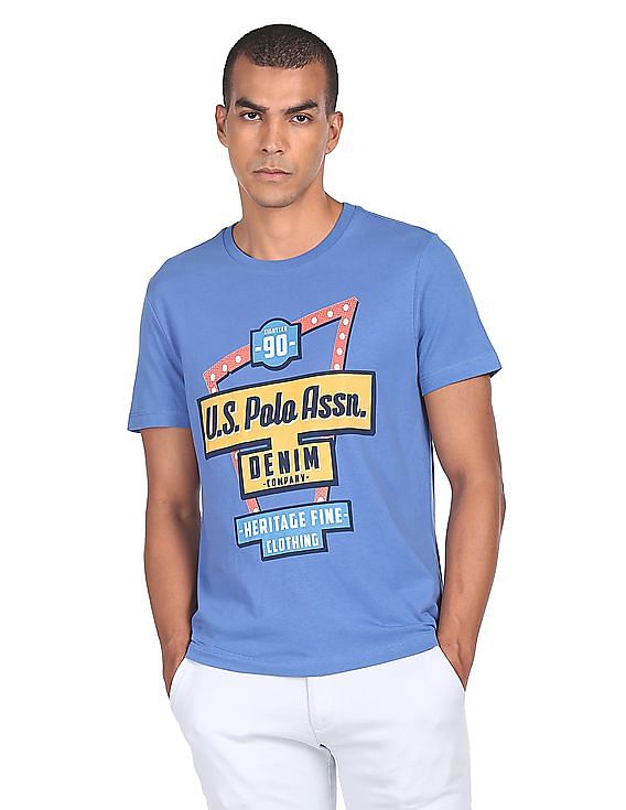 U.S. Polo Assn. Denim Co. Brand Print Cotton T-Shirt