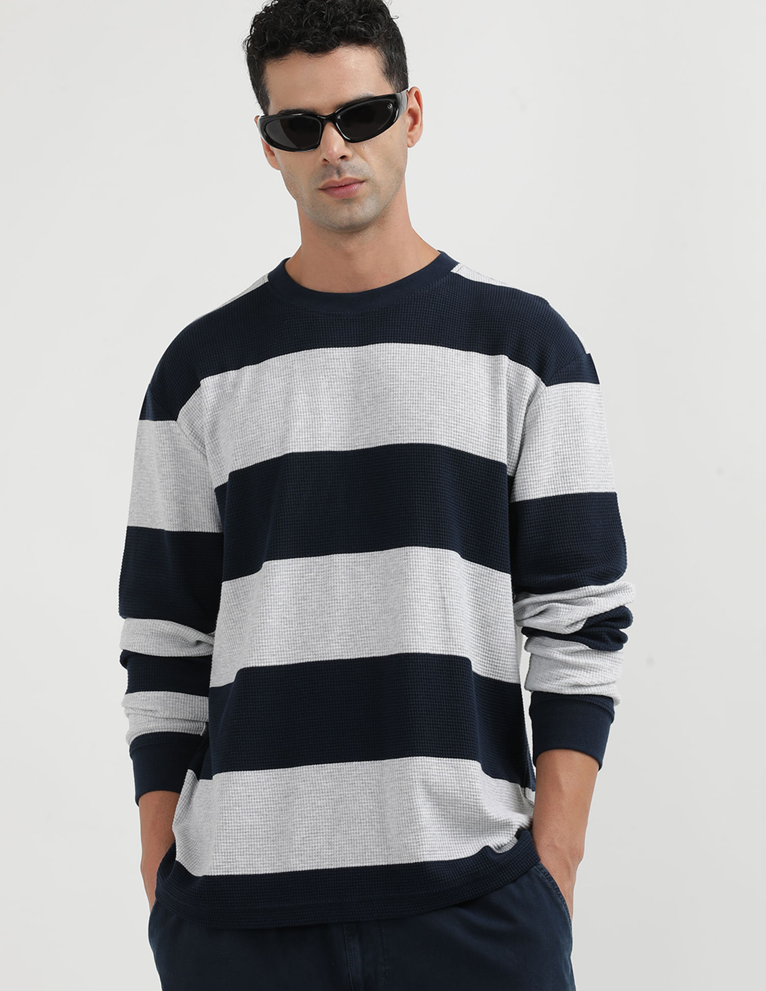 Tommy Hilfiger Waffle Stripes Long Sleeve T-Shirt