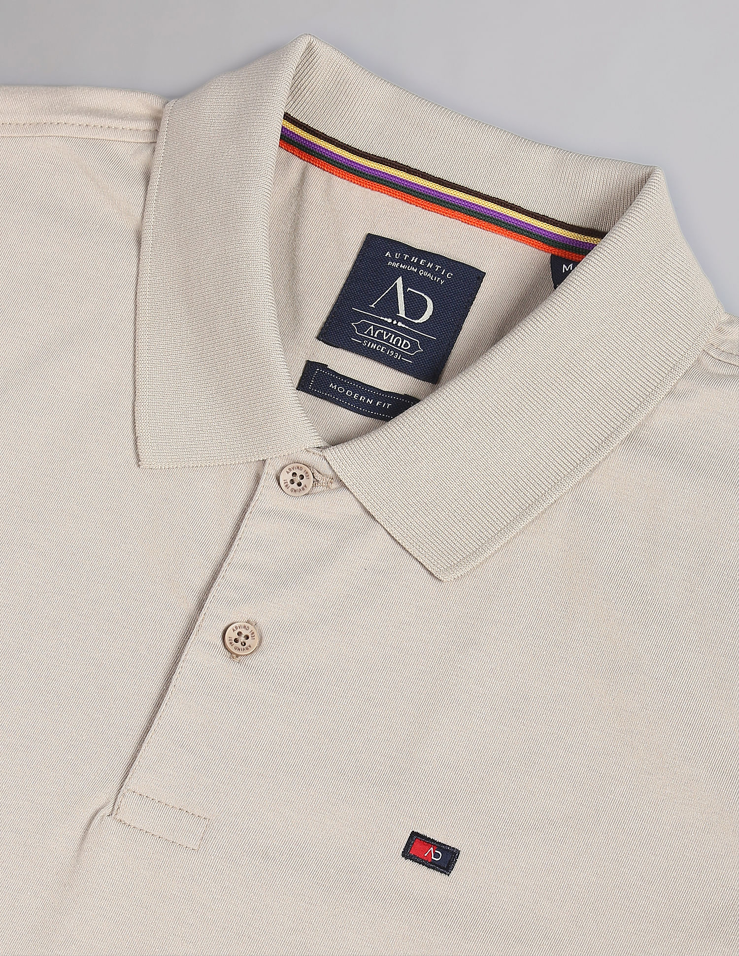 AD by Arvind Wrinkle Resistant Quick Dry Smart Polo Shirt