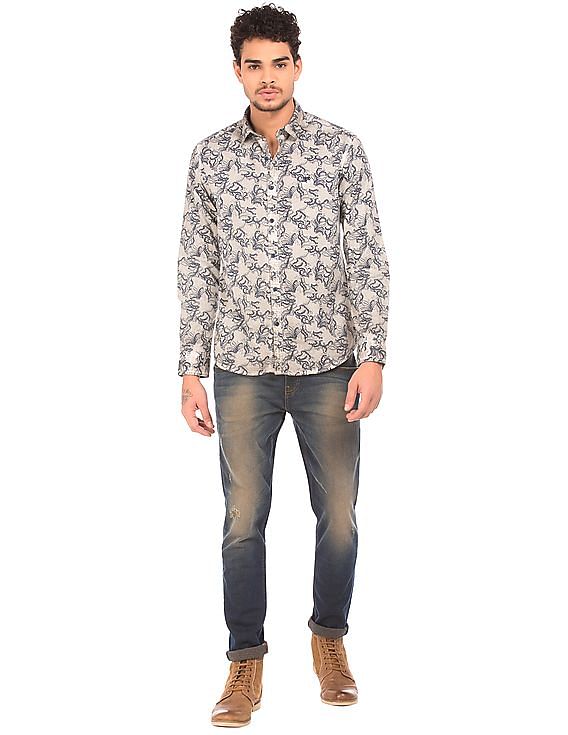 Ed Hardy Slim Fit Printed Shirt