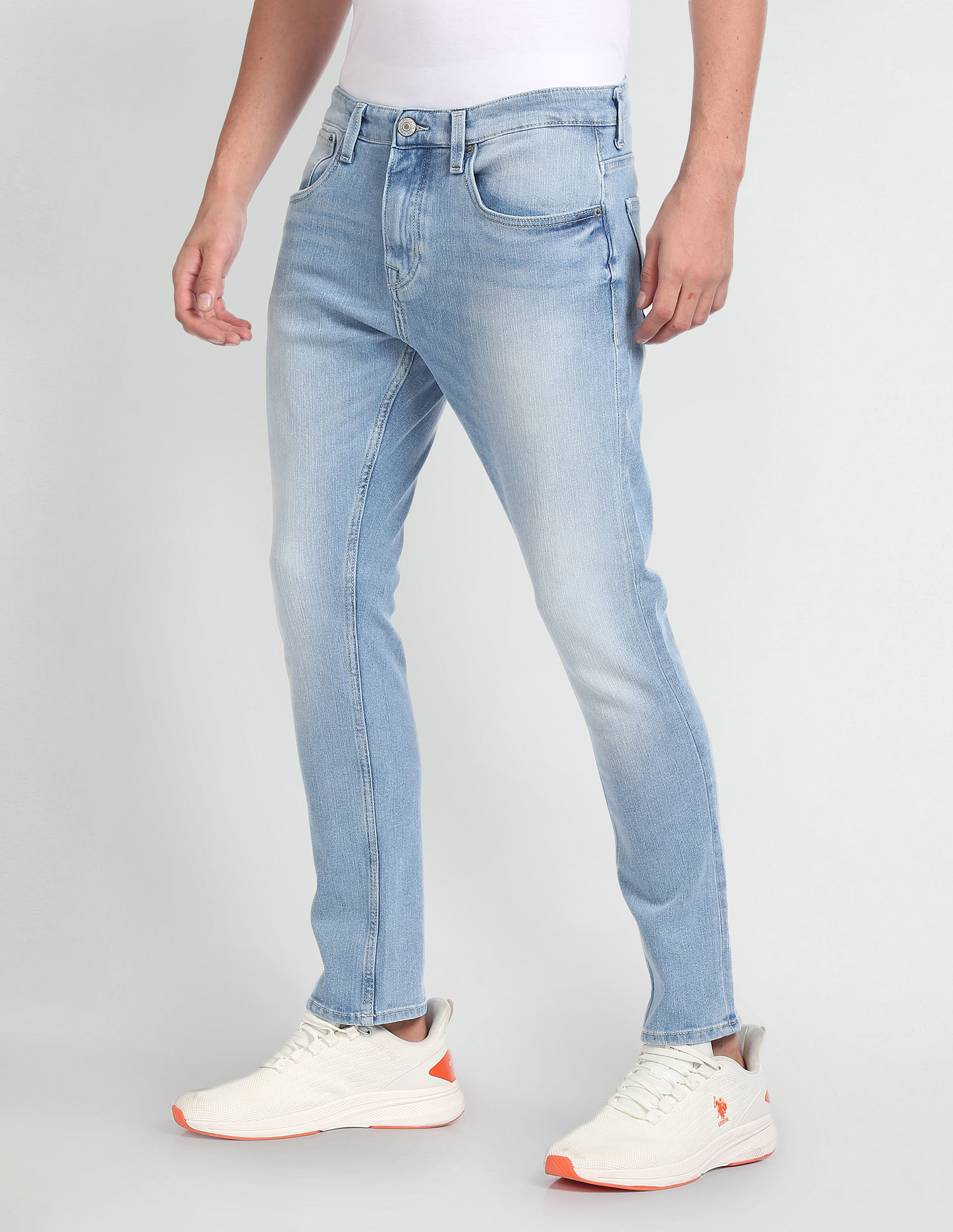 U.S. Polo Assn. Denim Co. Henry Cropped Fit Blue Jeans