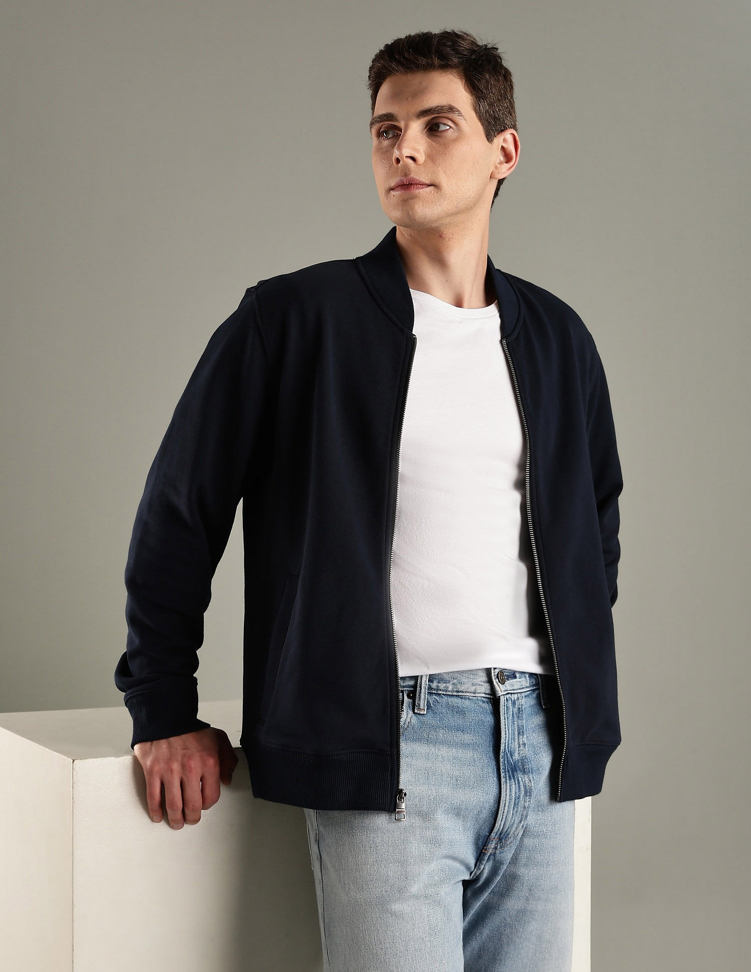 Tommy Hilfiger Solid Regular-Fit Cotton Sweatshirt