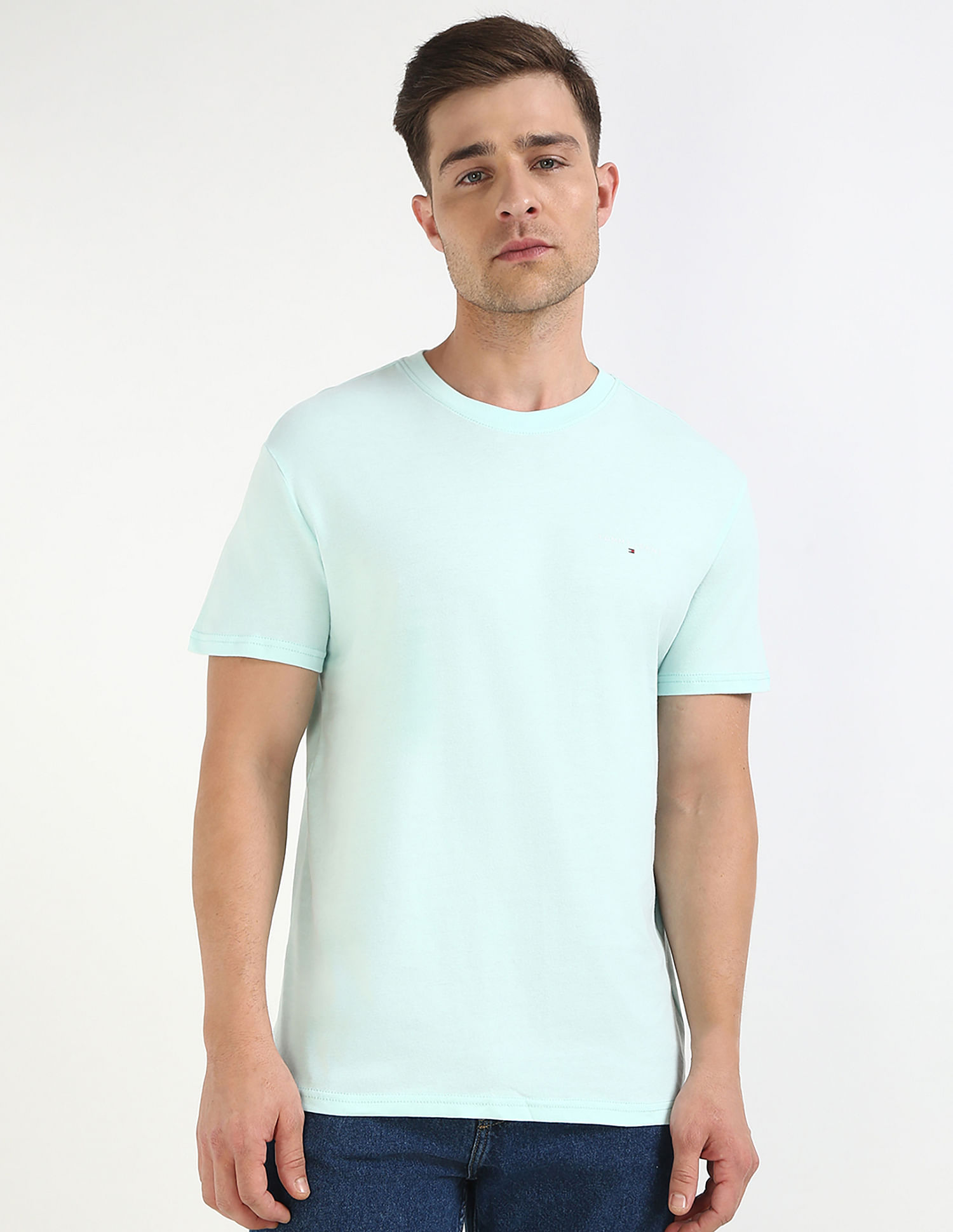 Tommy Hilfiger Solid Slim-Fit Cotton T-Shirt