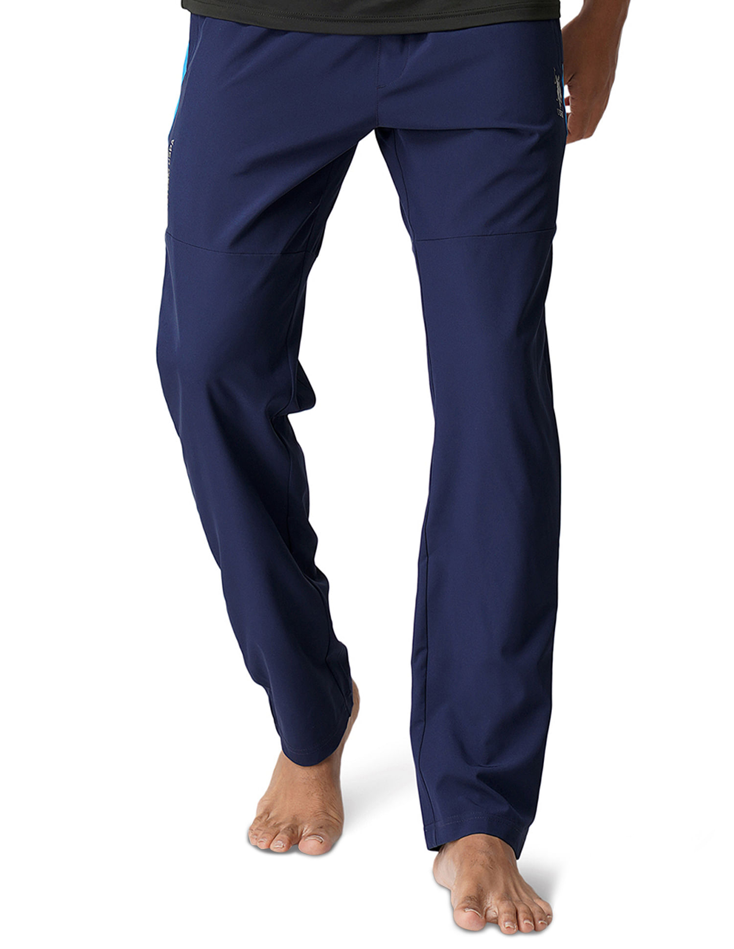 US POLO ASSN Trackpants  Buy US POLO ASSN Men Navy Iyao Comfort Fit  Solid Cotton Polyester Track Pant Online  Nykaa Fashion