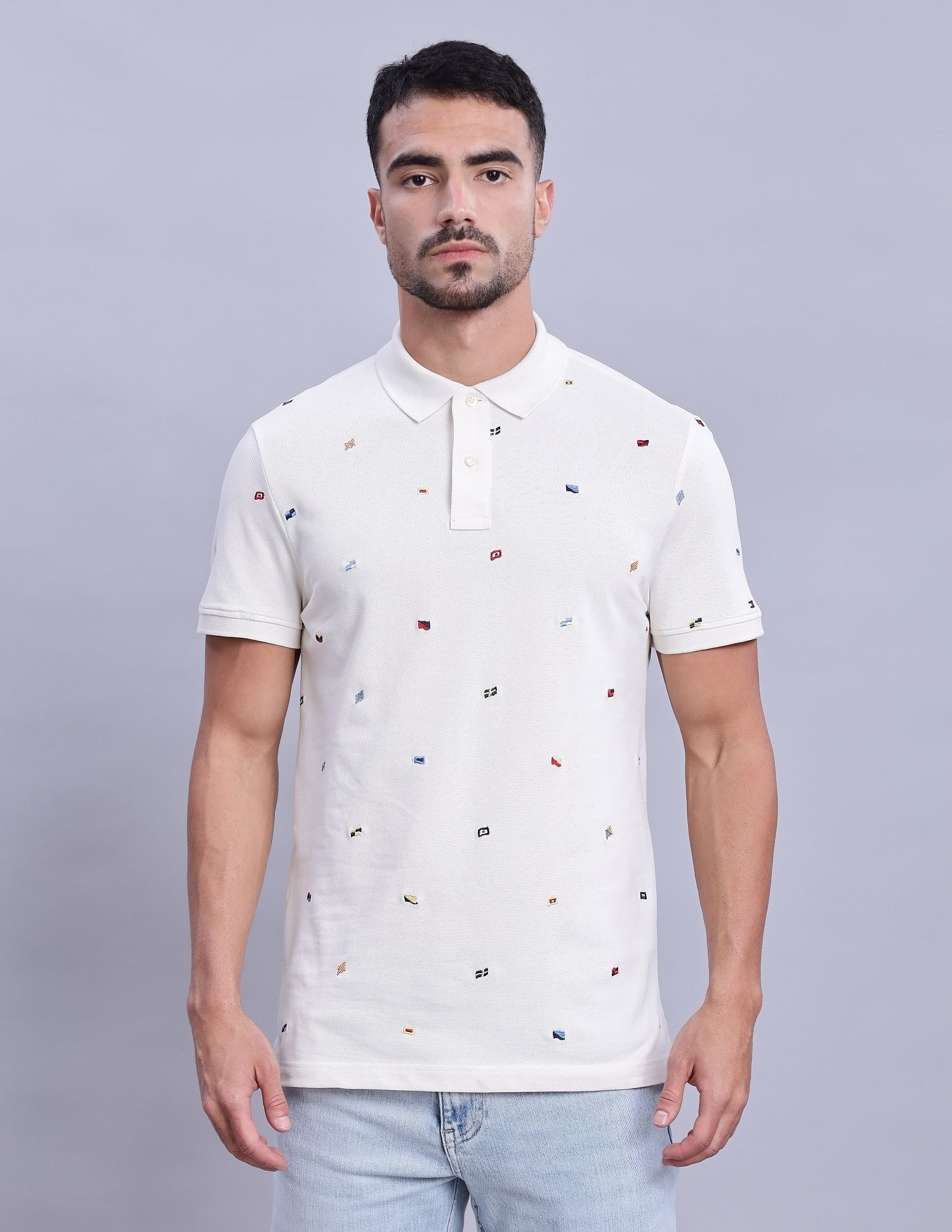 Tommy Hilfiger Embroidered Printed Regular-Fit Cotton Polo Shirts