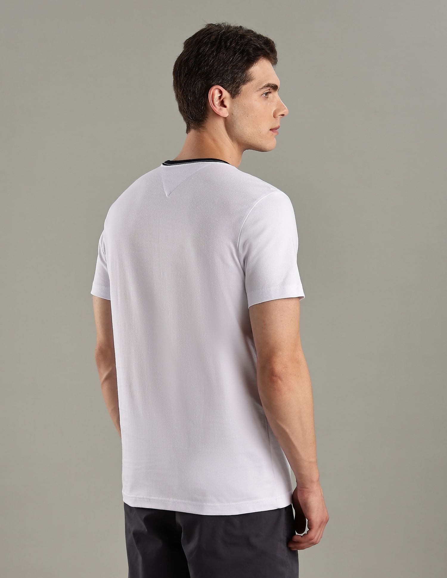 Tommy Hilfiger Embroidered Logo Regular-Fit Cotton T-Shirt
