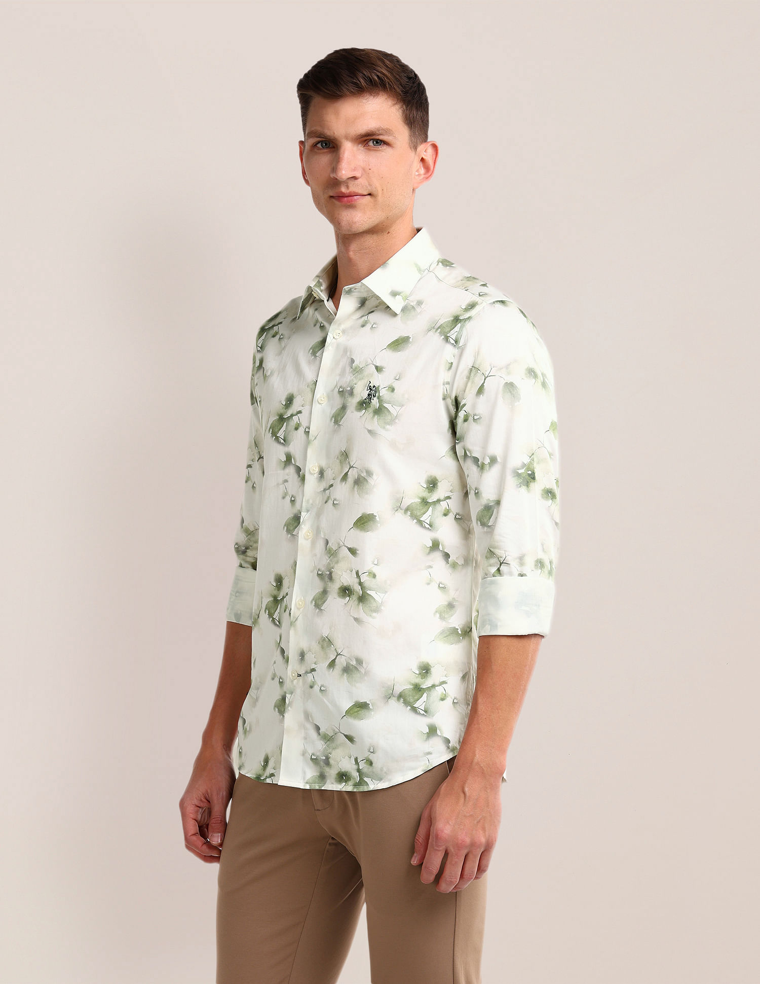 U.S. Polo Assn. All-Over Print Regular Fit Shirt