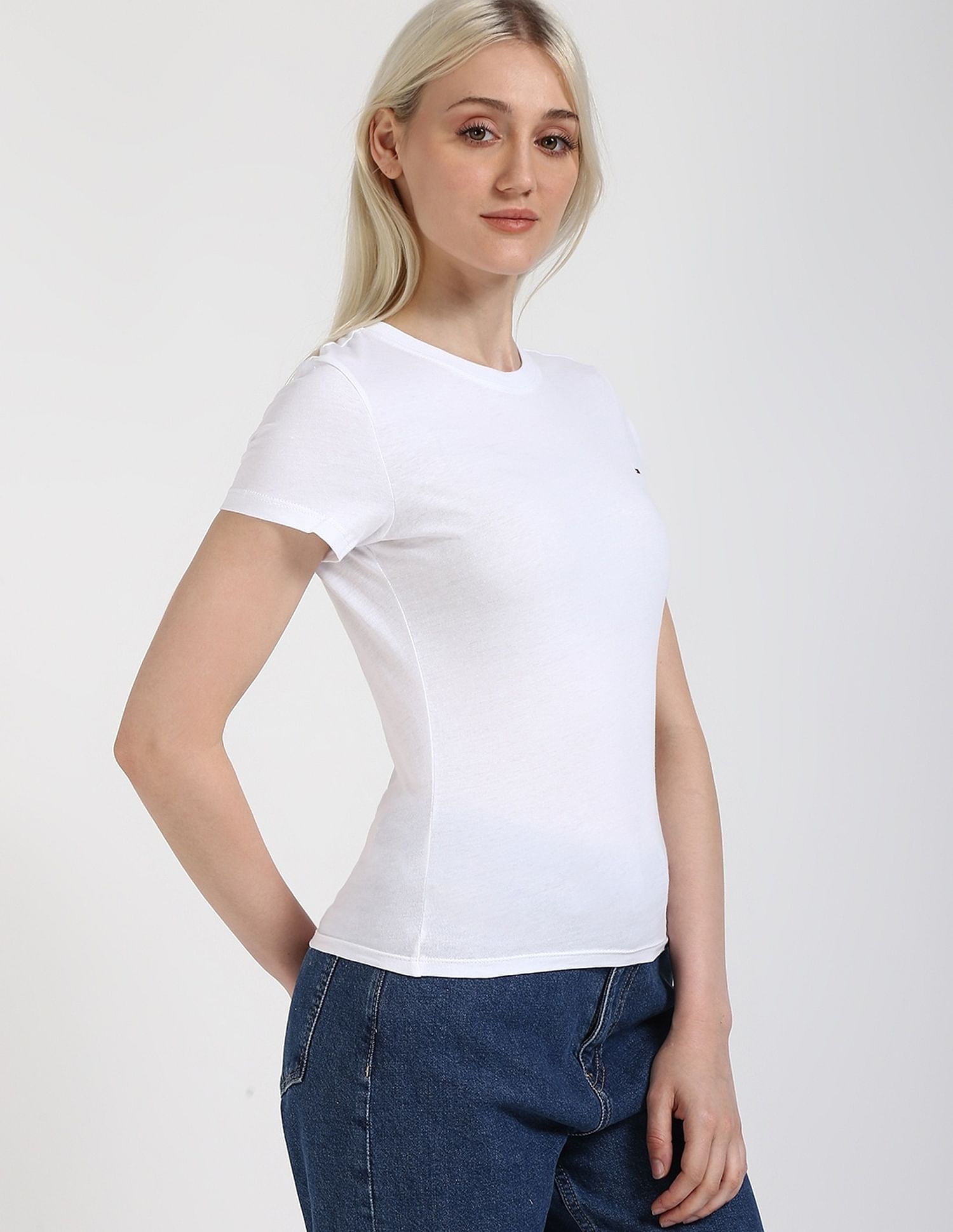 Tommy Hilfiger Solid Slim-Fit Cotton T-Shirt
