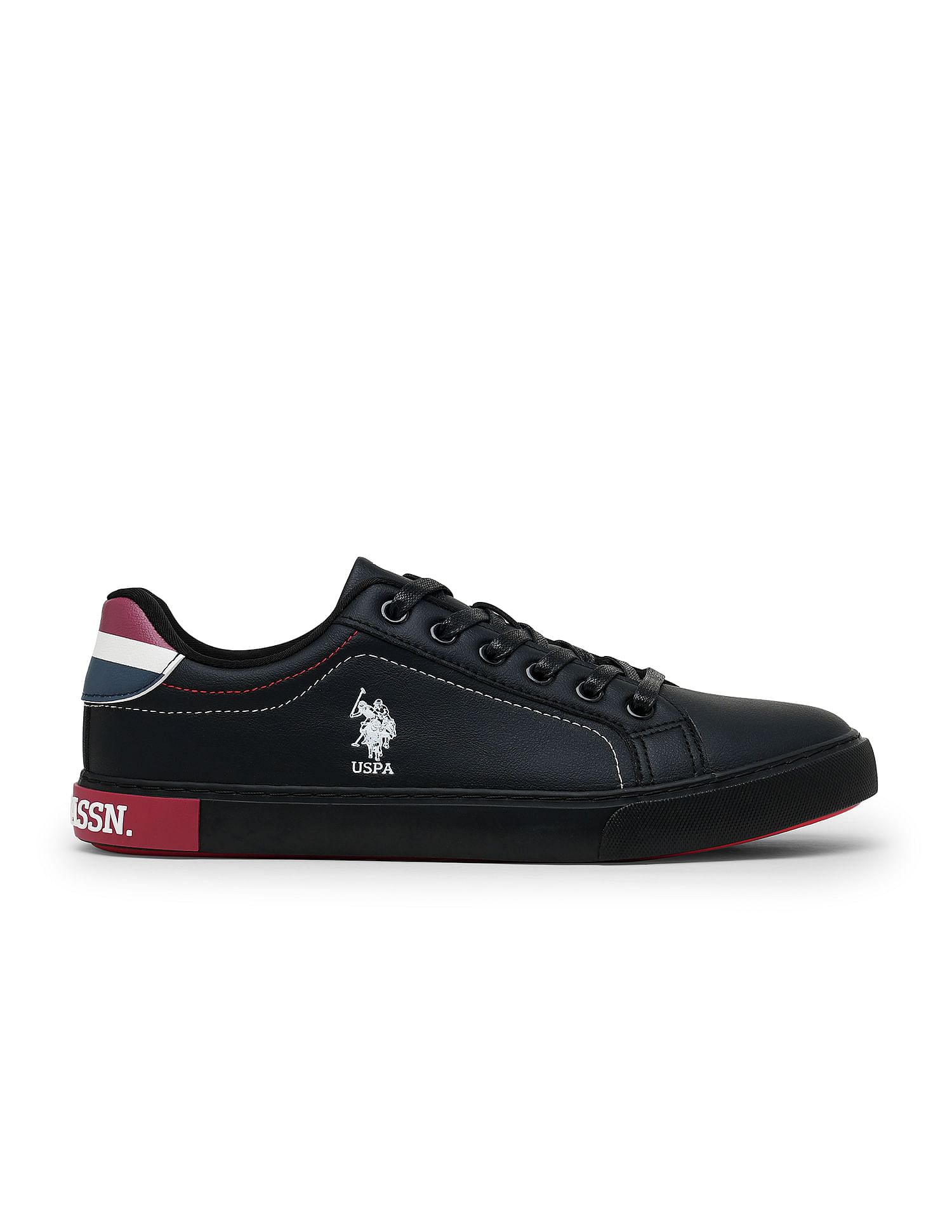 U.S. Polo Assn. Men Low Top Brand Detail Rojas Sneakers