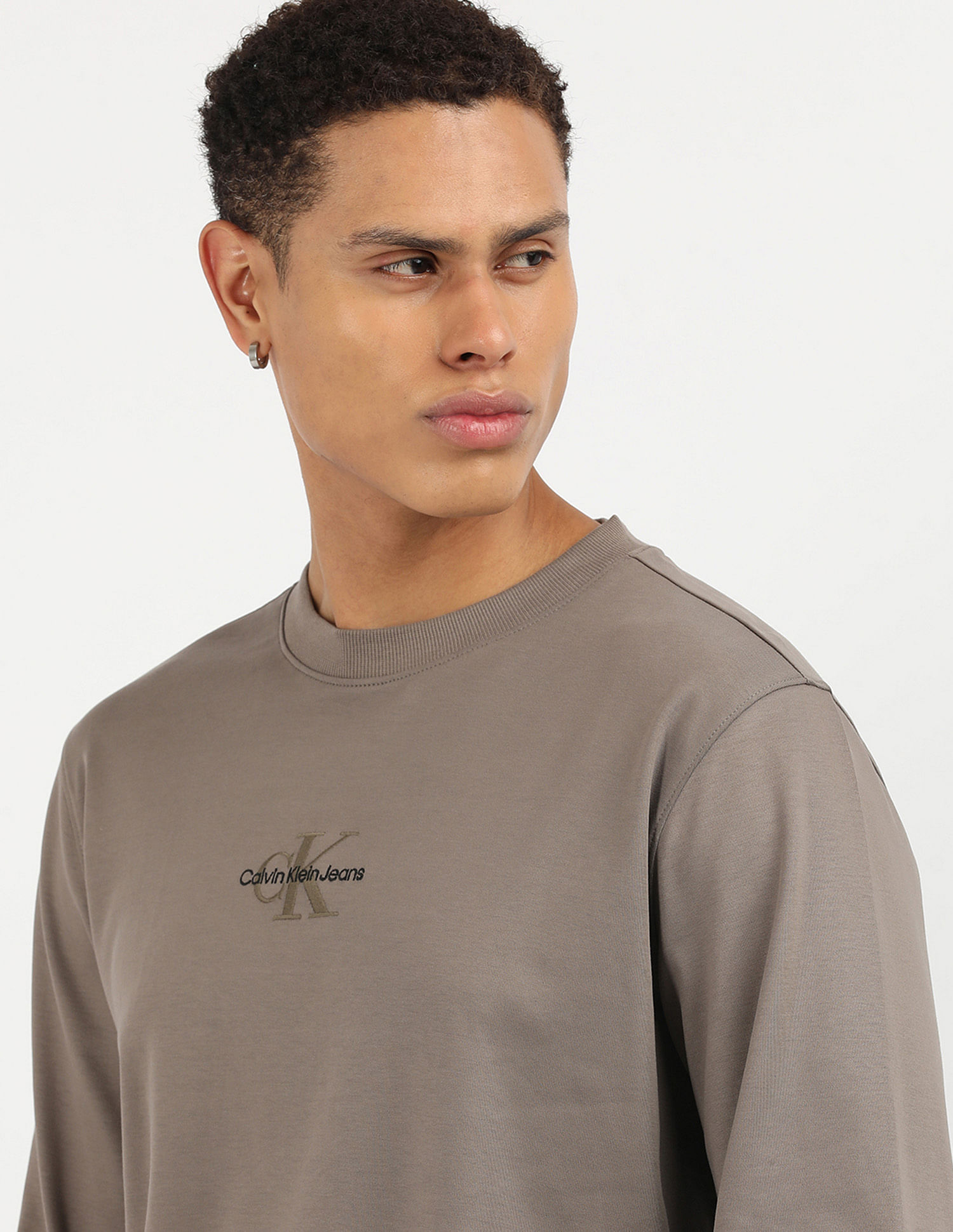 Buy Calvin Klein Jeans Regular Monologo Crew Neck Sweatshirt