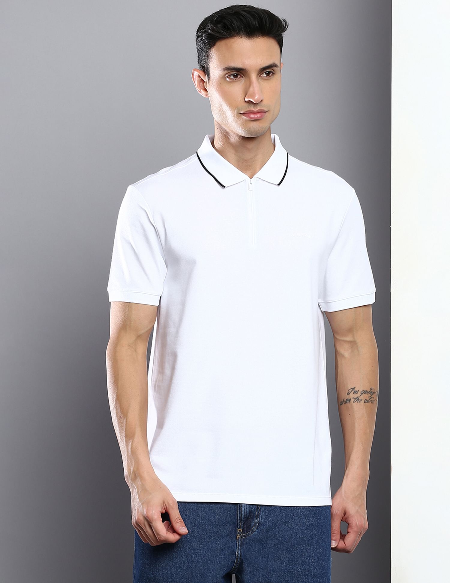 Calvin Klein Move Zipper Polo Shirt