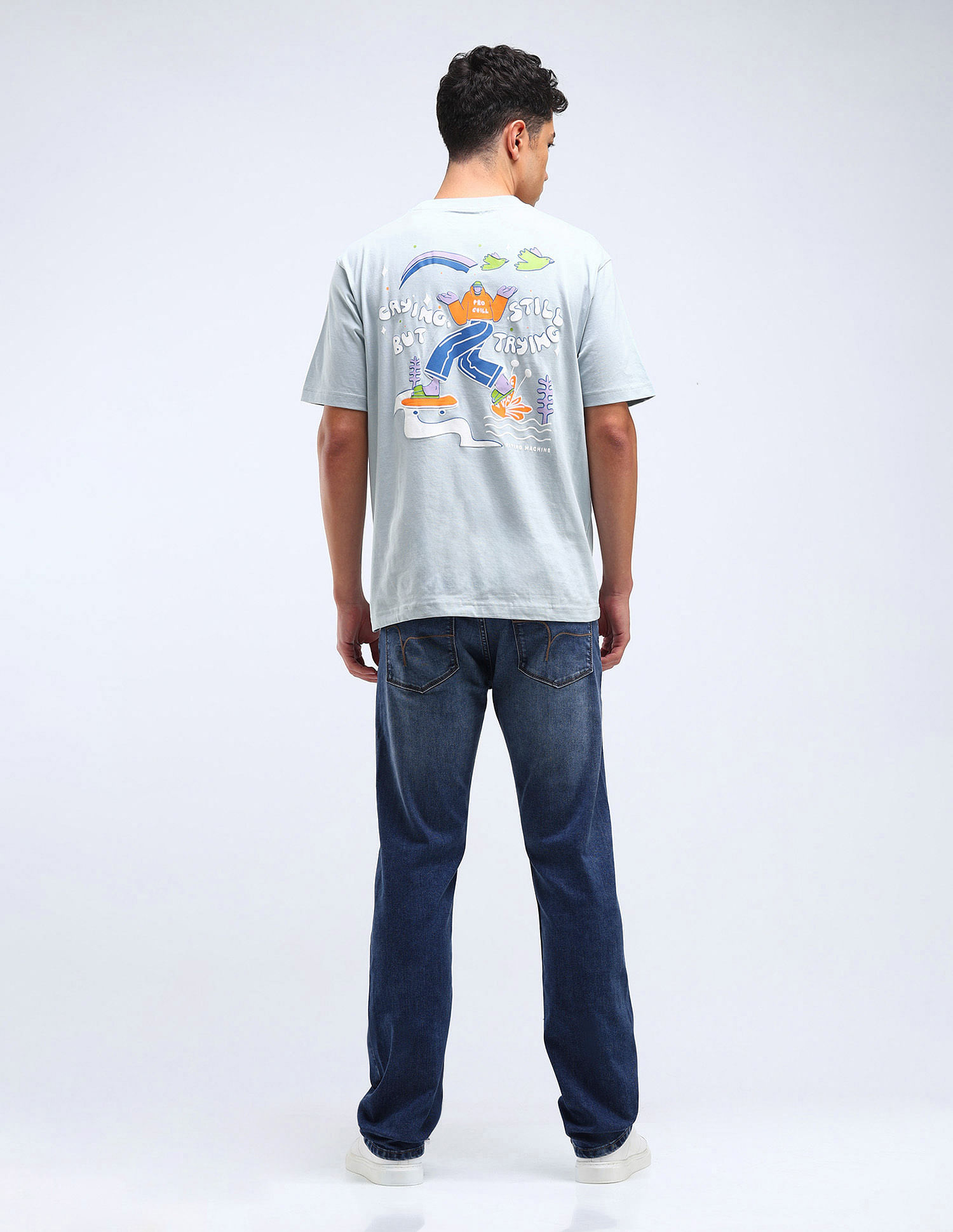 Flying Machine F-Jango Straight Fit Stone Wash Jeans