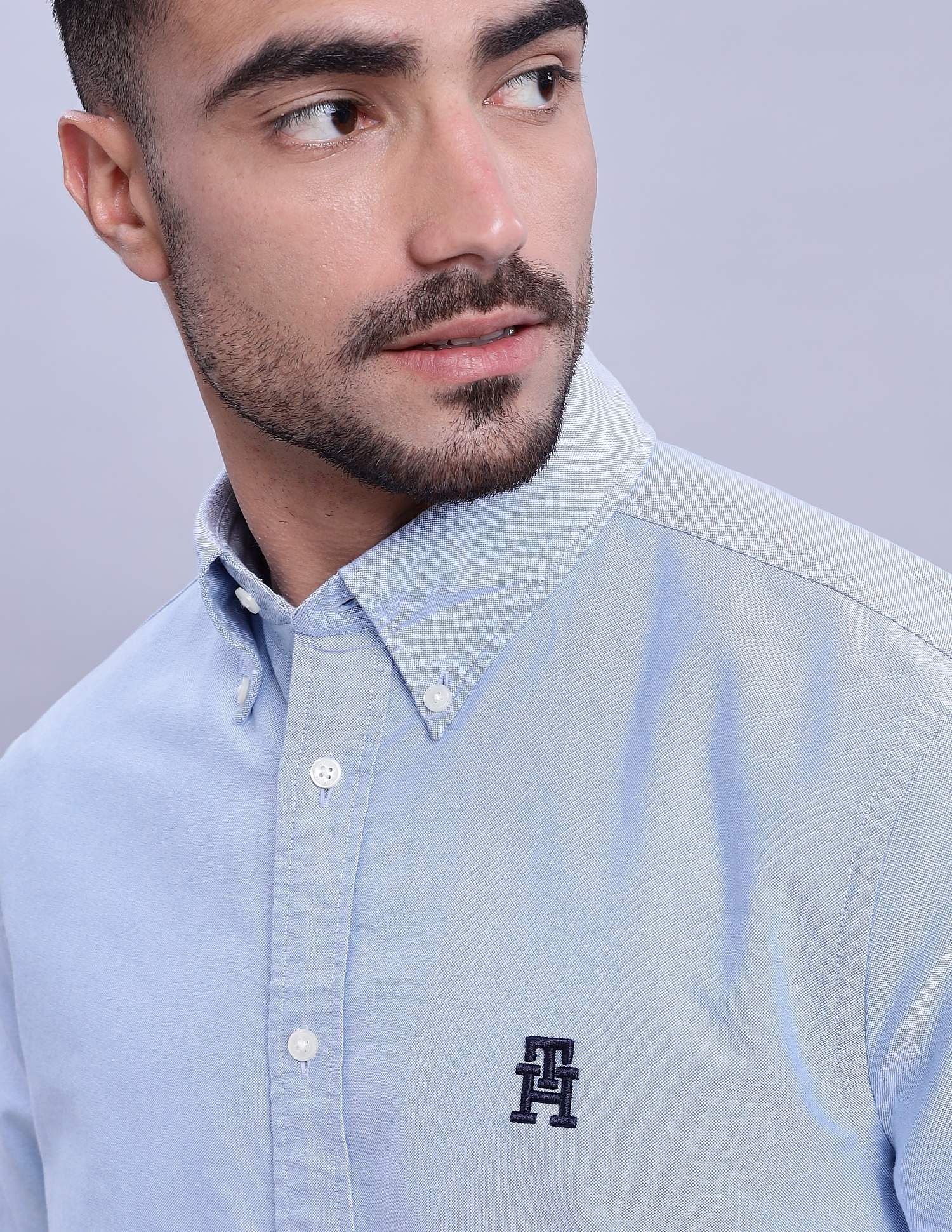 Tommy Hilfiger Solid Regular-Fit Oxford Shirts