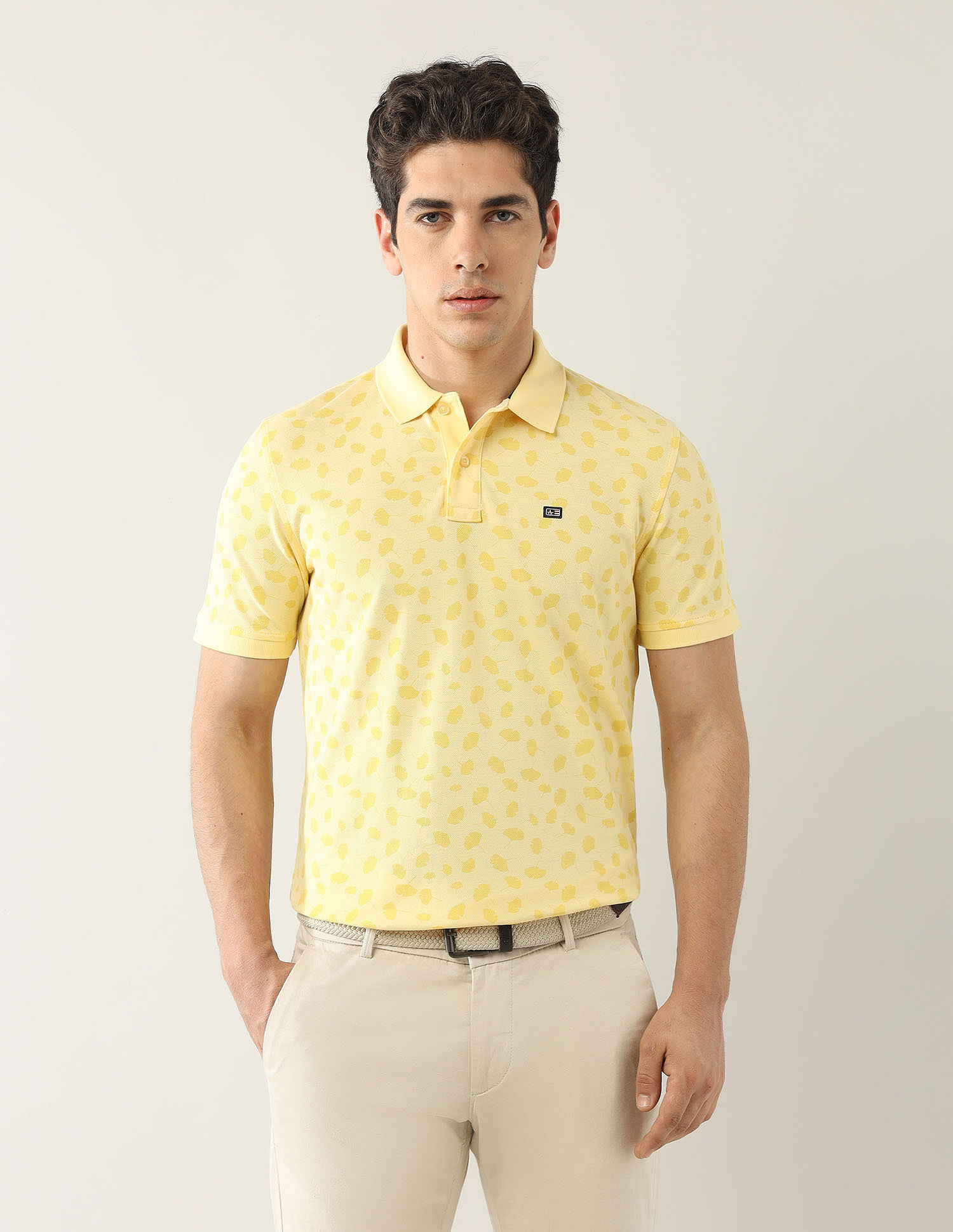 Arrow Sport Floral Printed Spring Sorbet Polo Shirt
