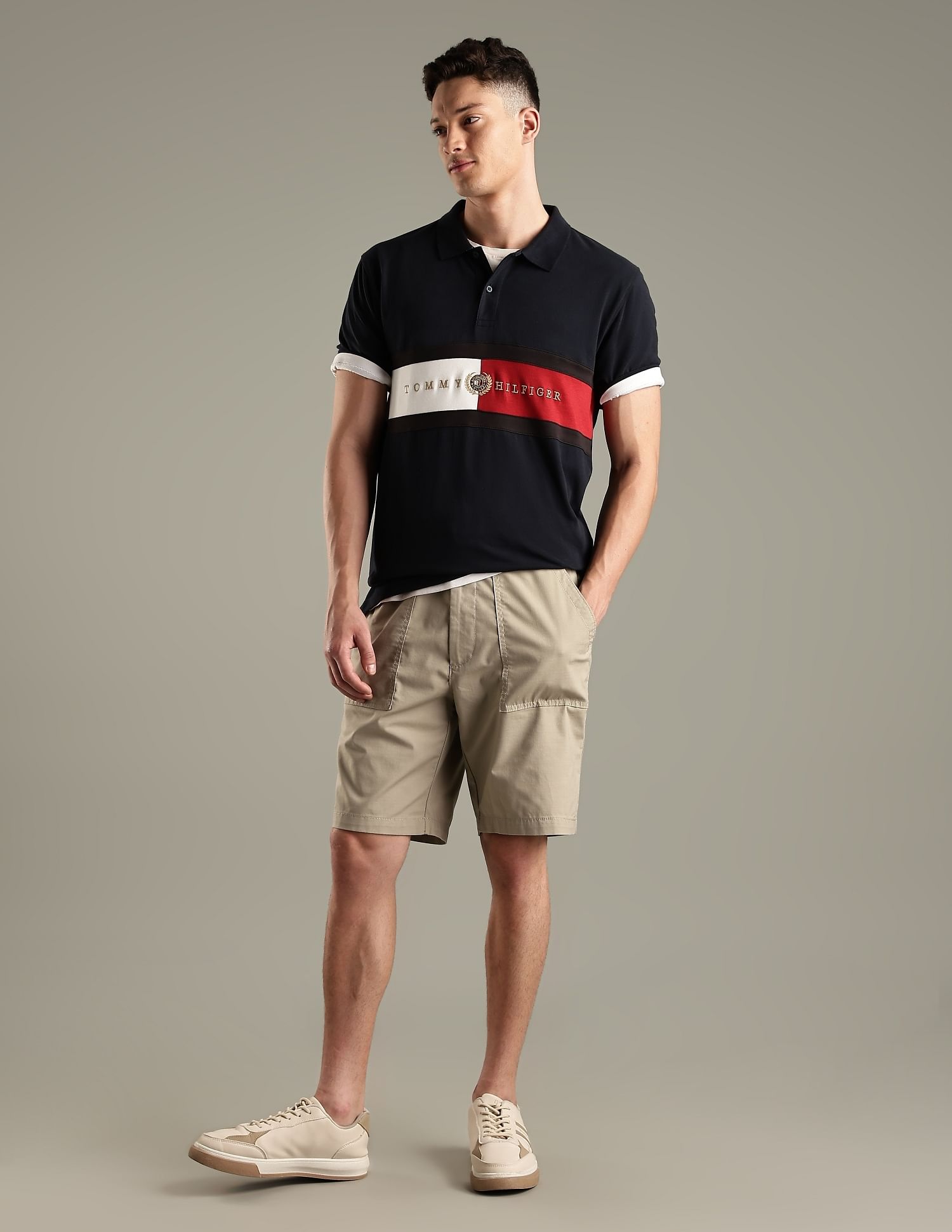 Tommy Hilfiger Colorblock Regular-Fit Cotton Polo Shirt