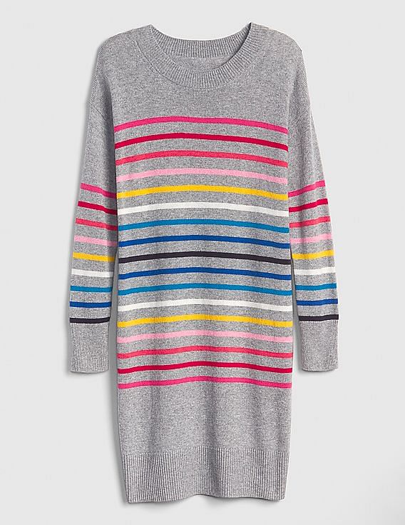 Gap crazy stripe sweater dress hotsell