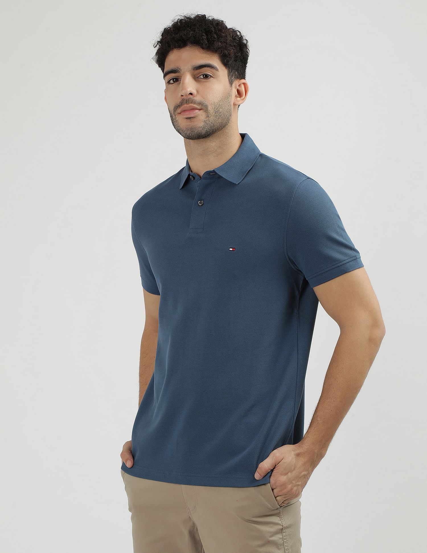 Tommy Hilfiger Solid Slim Fit Polo Shirt