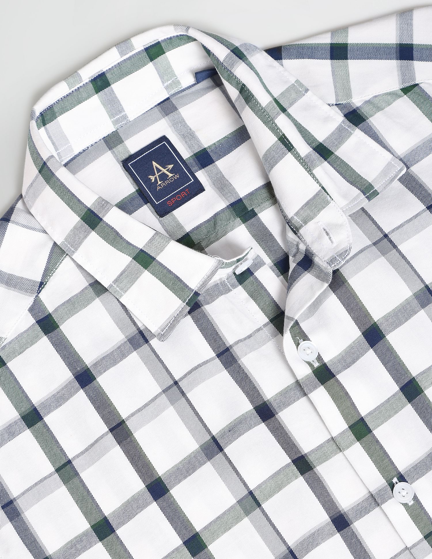 Arrow Sports Tartan Check Slim Fit Shirt