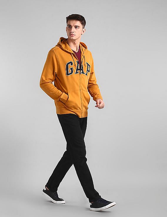 VIP【関税送料無料】希少 GOLDEN  ORANGE SWEATSHIRT INXX SEASON 8 Japanese Brand Orange 1/2 Zip Hooded Pullover