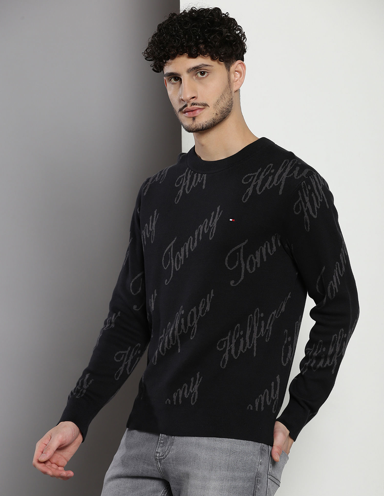 Tommy Hilfiger Crew Neck Typographic Sweater
